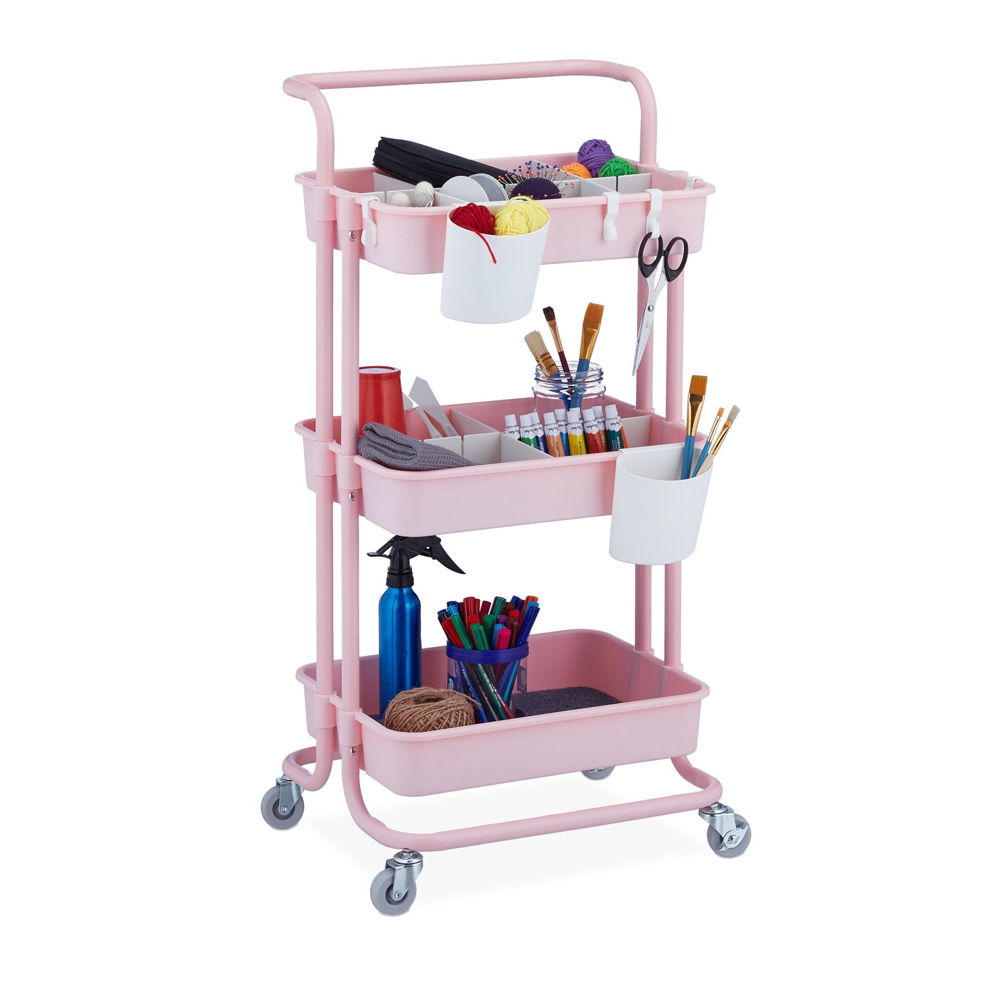 Trolley met 3 planken