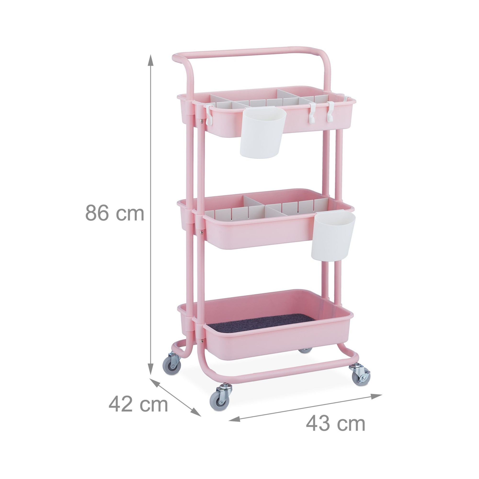 Chariot à 3 étagères