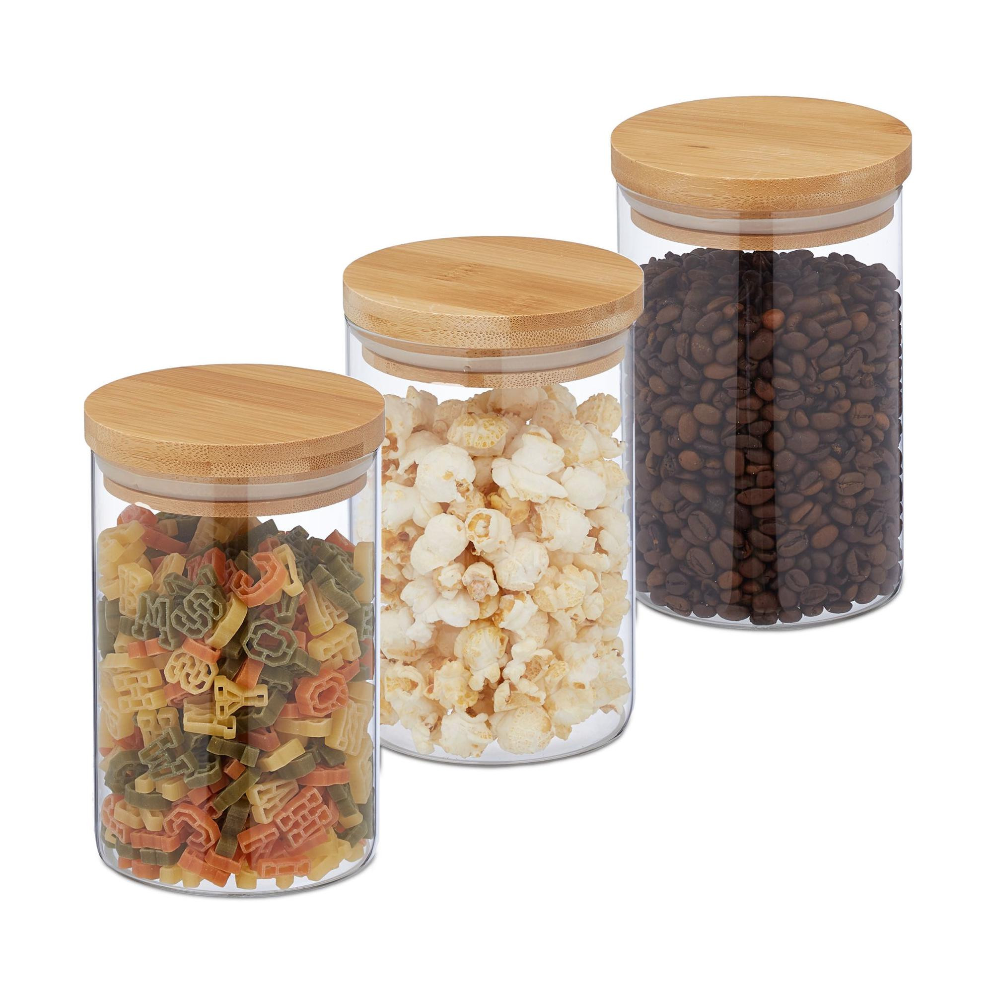 3 pcs. Storage jars in different sizes