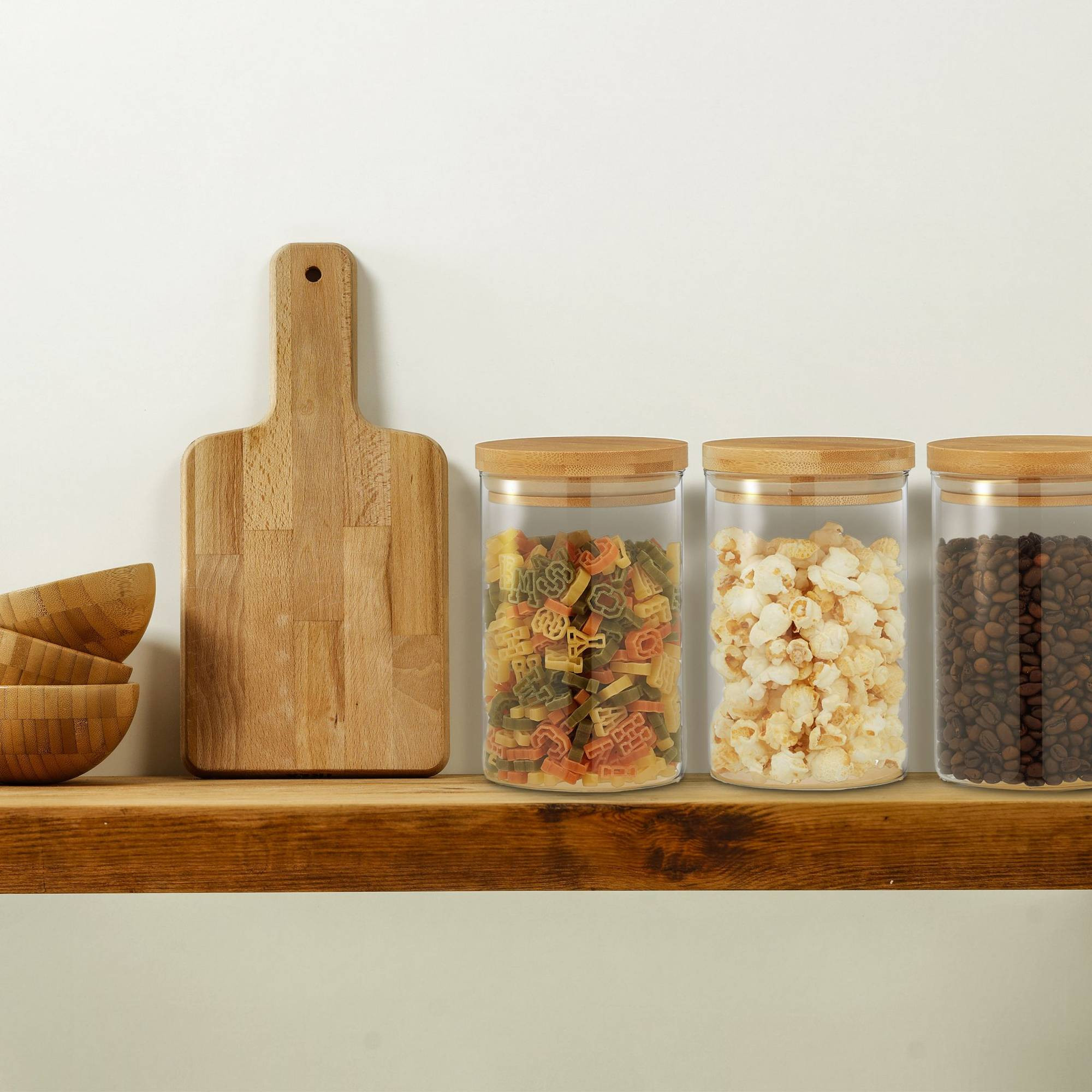 3 pcs. Storage jars in different sizes