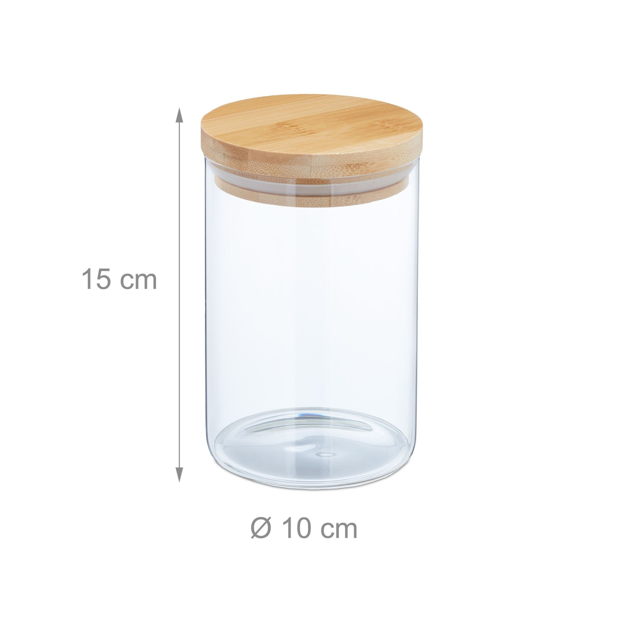 3 pcs. Storage jars in different sizes