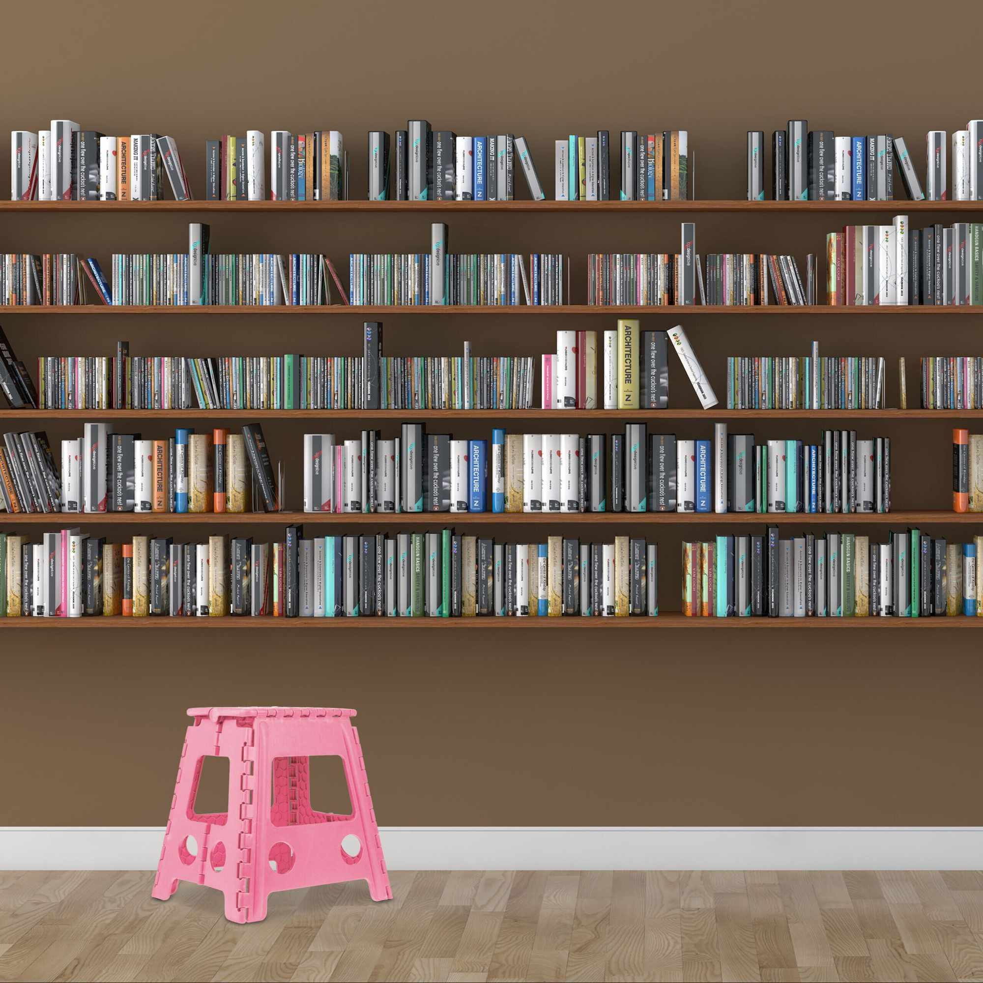 Foldable stool XL pink