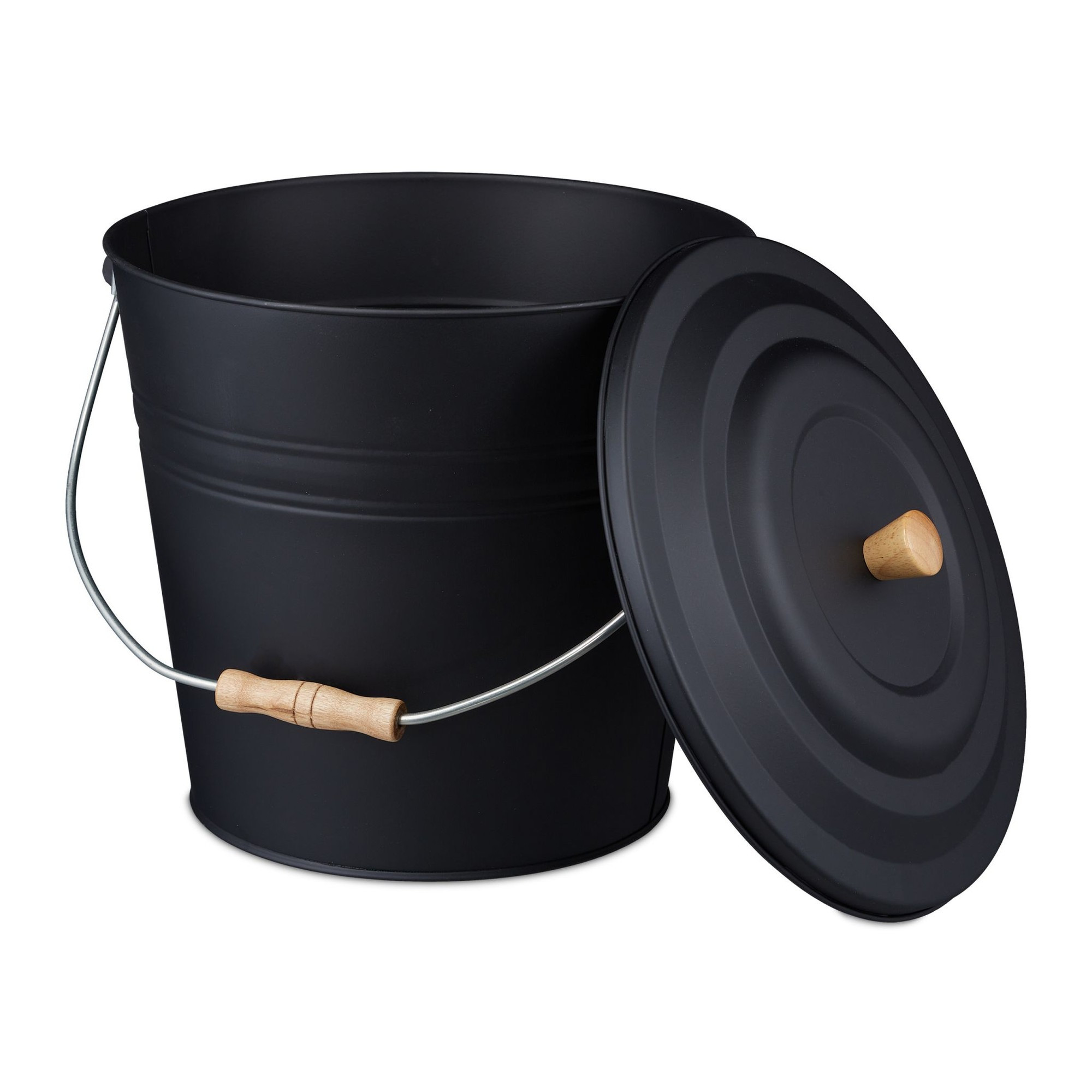 Asbak met deksel 12 l