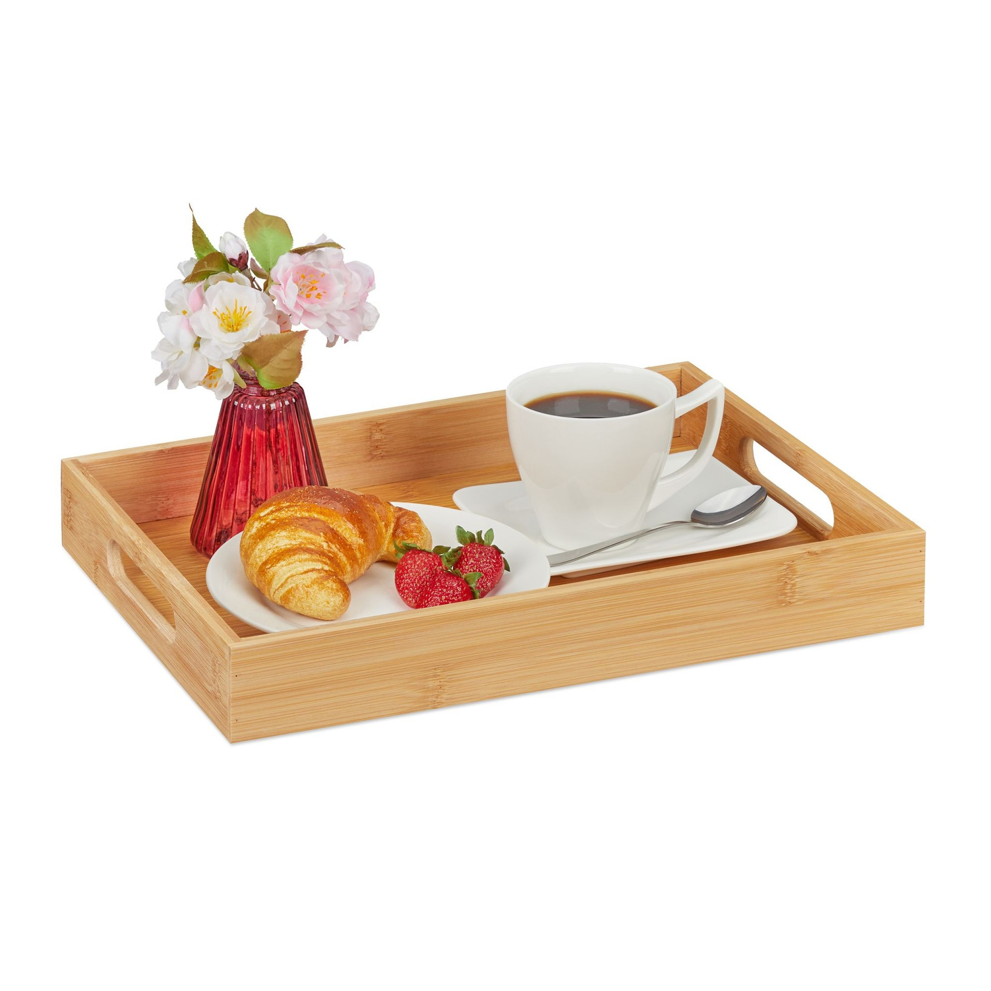 Bandeja de serviço de bambu