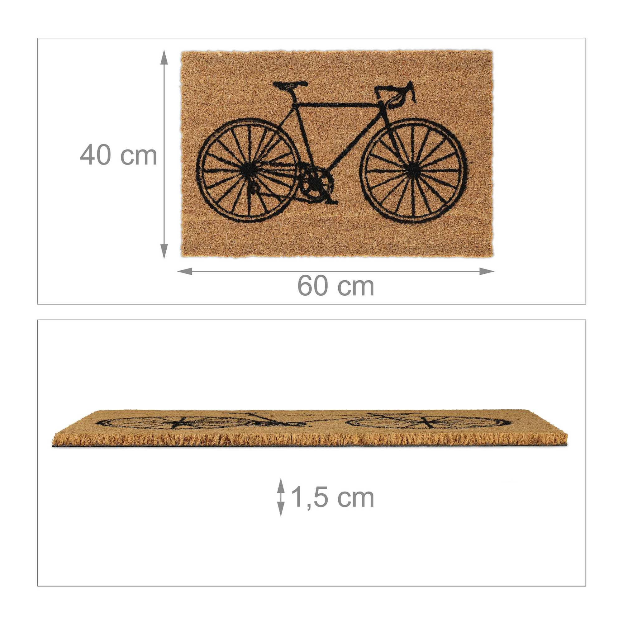 Deurmat kokosvezel fiets