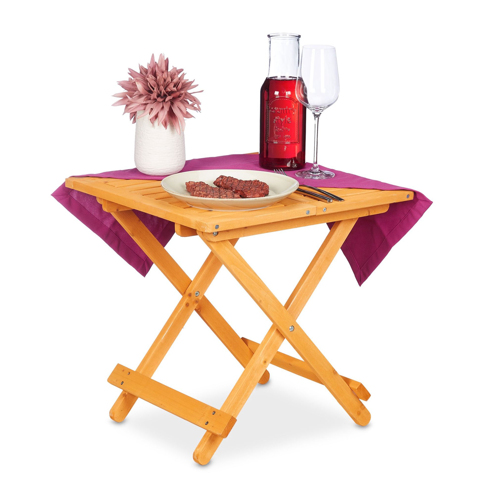 Mesa pequena de madeira