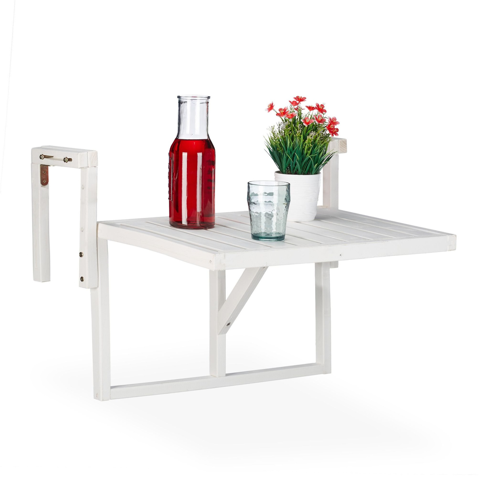 Table de balcon pliante en bois