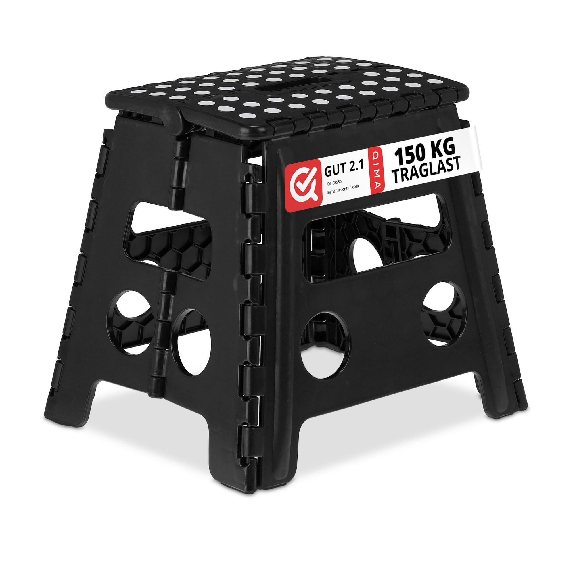 Taburete plegable L negro