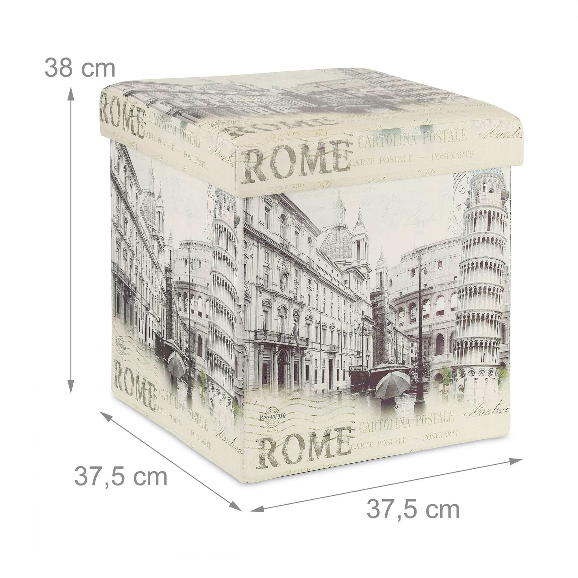Vintage Hocker mit Stauraum