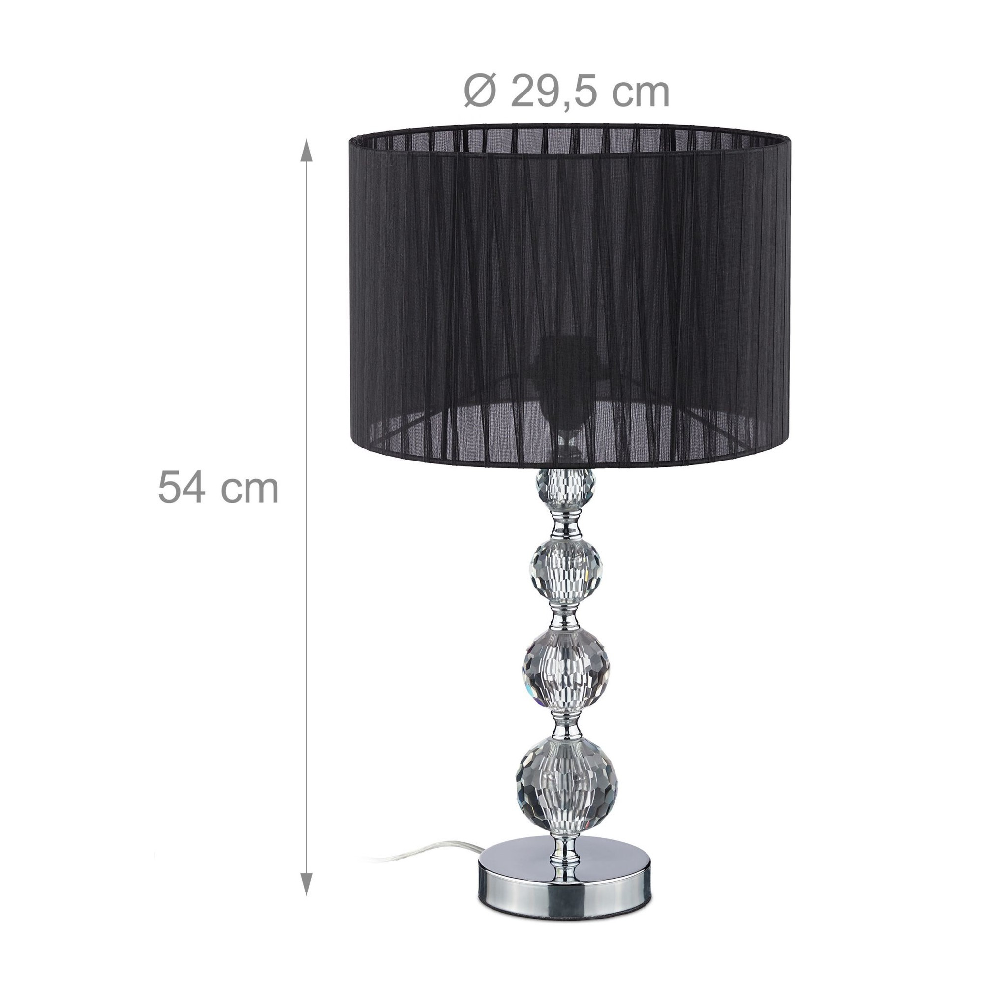 Lámpara de mesa de cristal