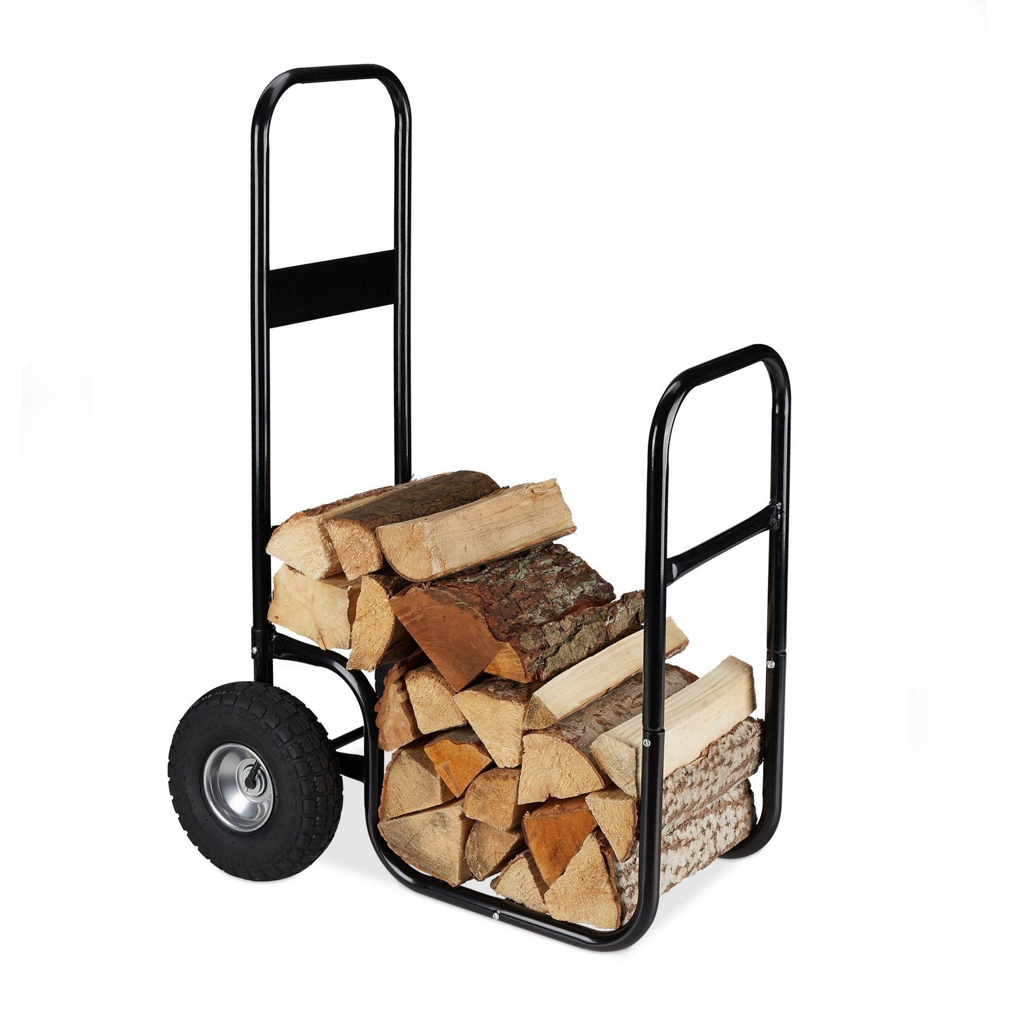 Carro de madera con ruedas