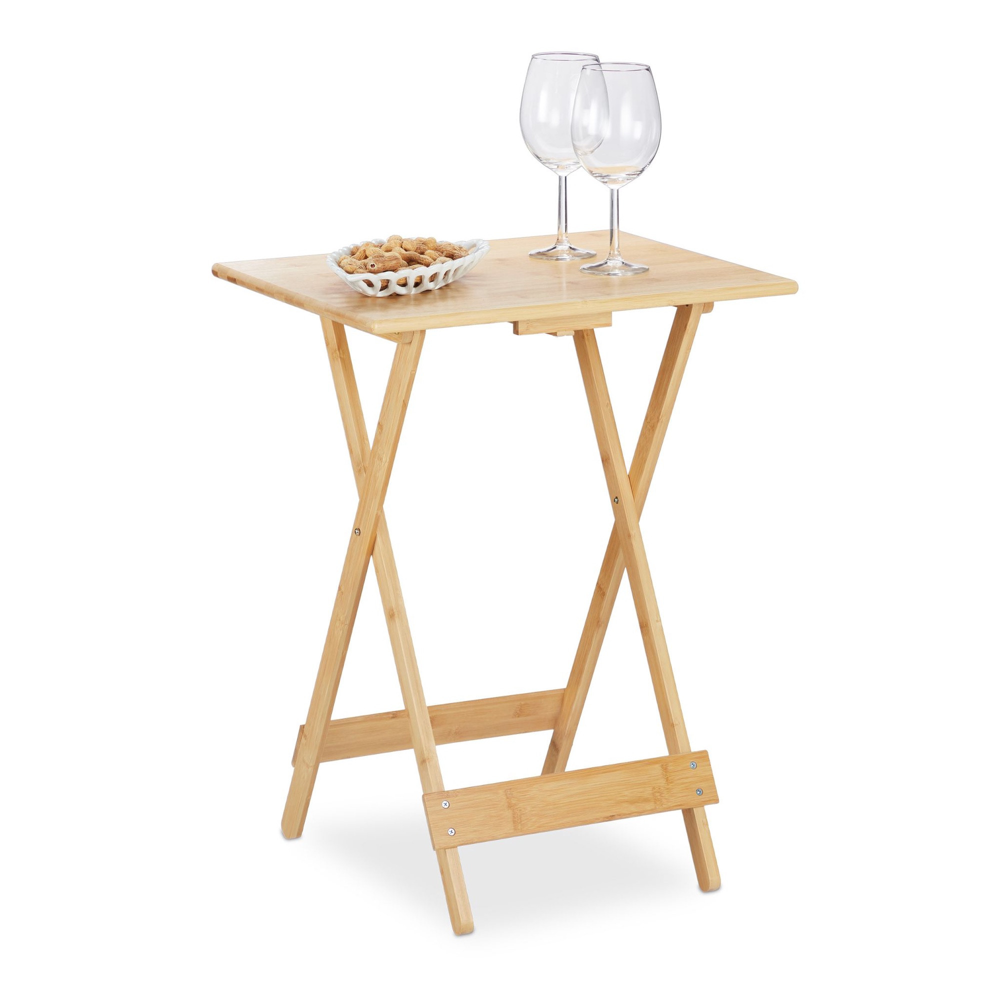 Mesa dobrável em bambu