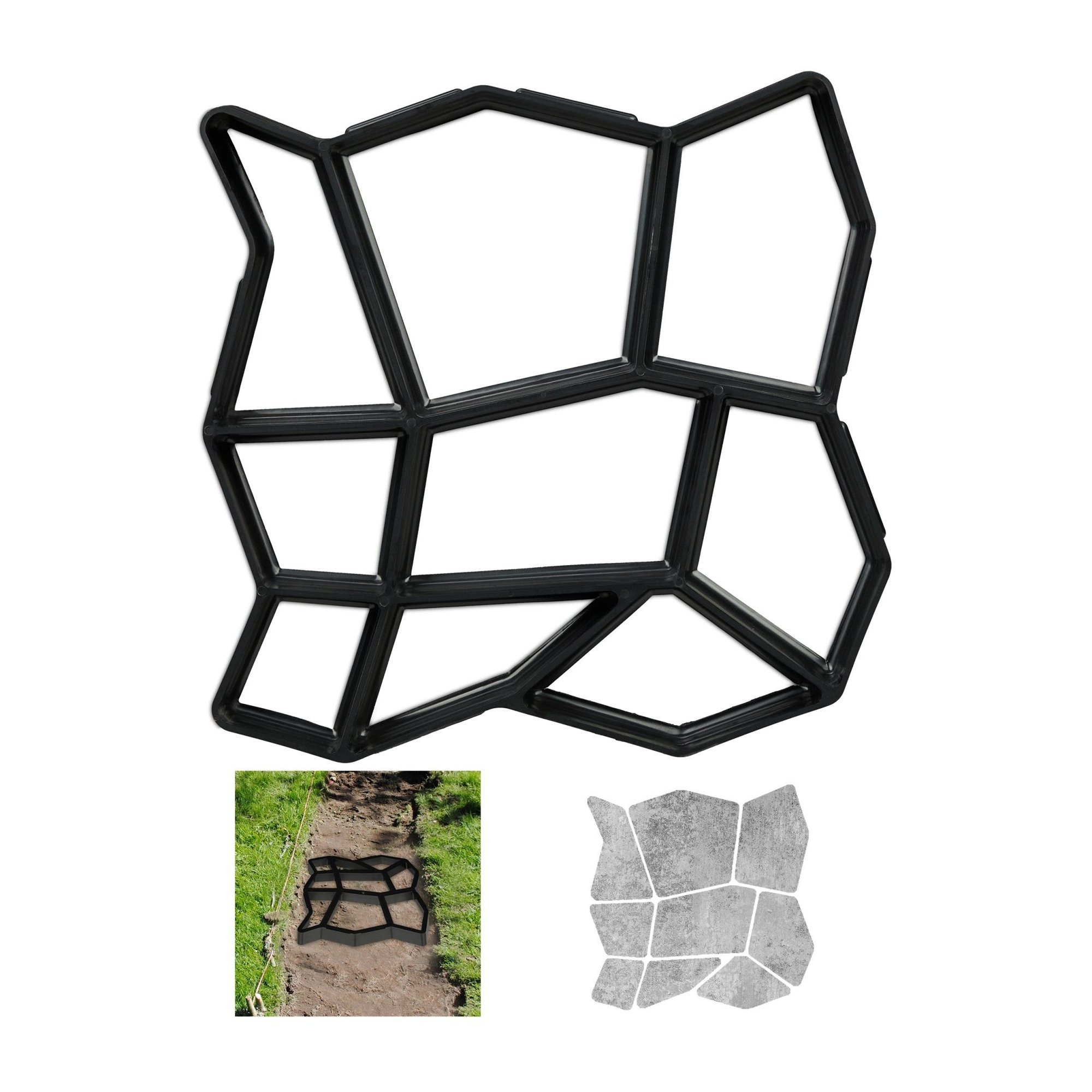 Plaster form 9 chambers 35 x 35 cm