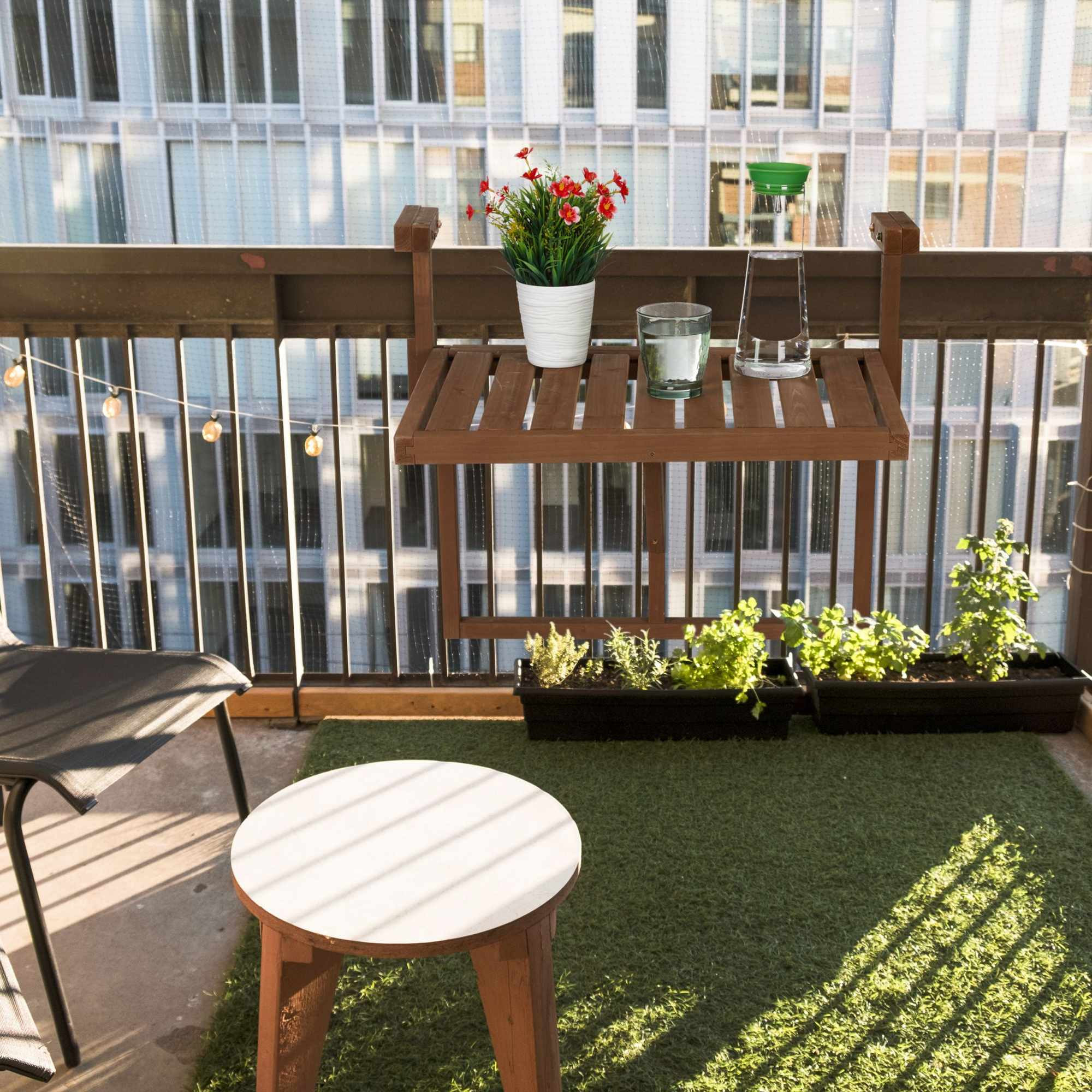 Balkontafel hangend hout