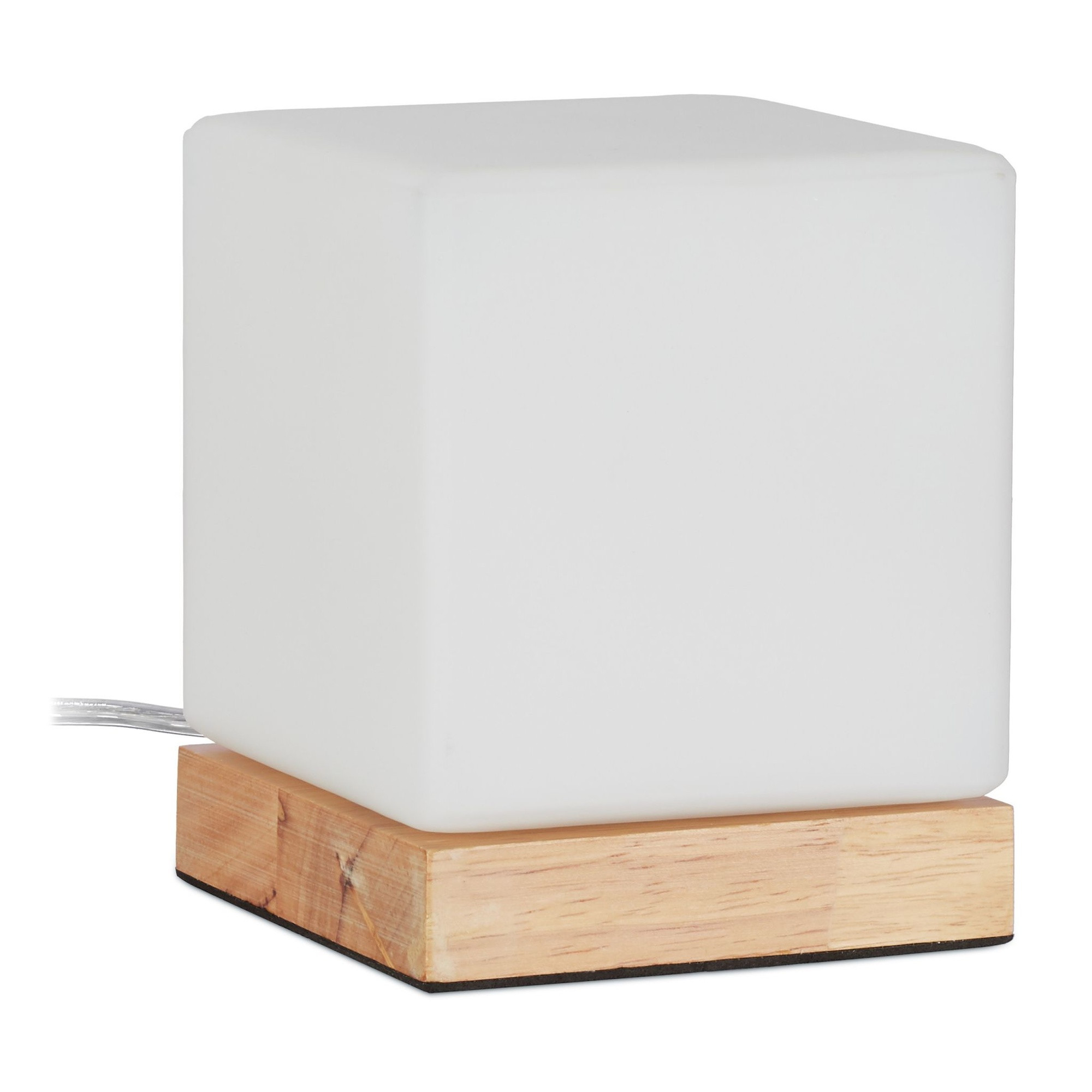 Lampe de table en forme de cube