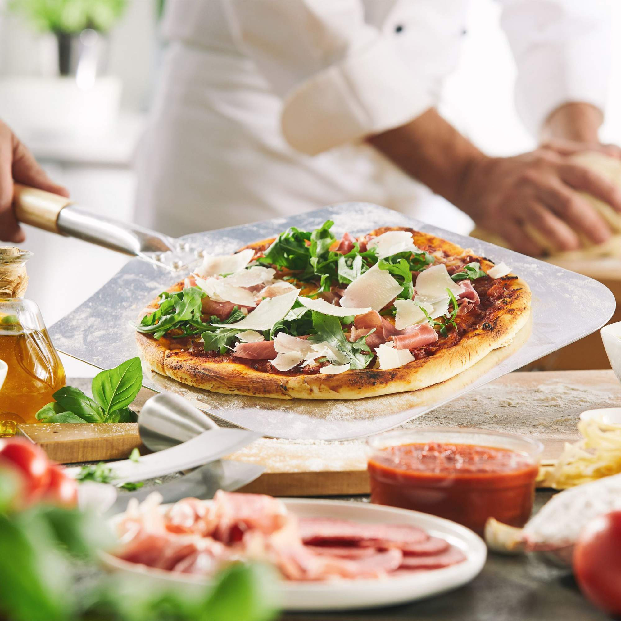 Pala para pizza de aluminio