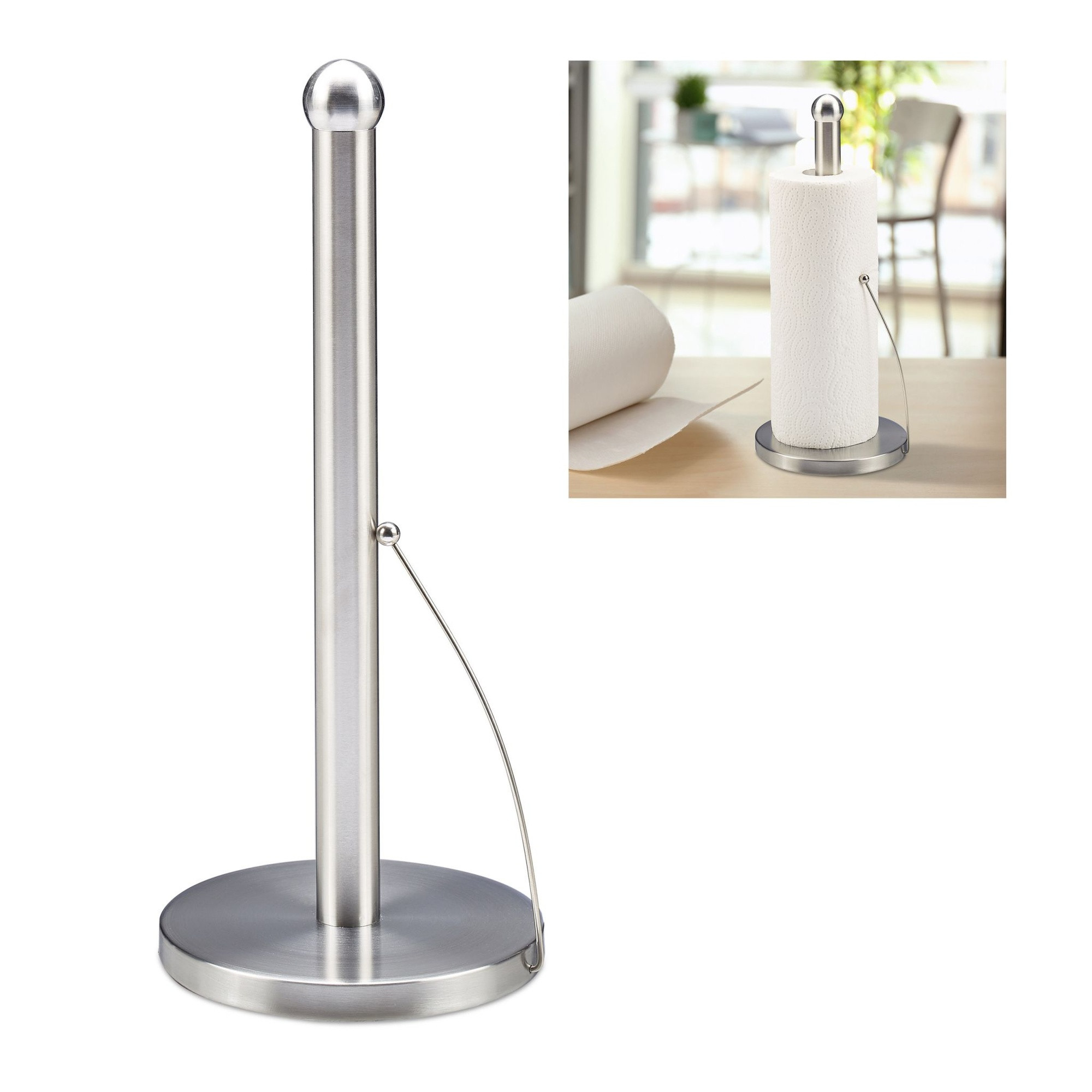 Holder for kitchen roll standing