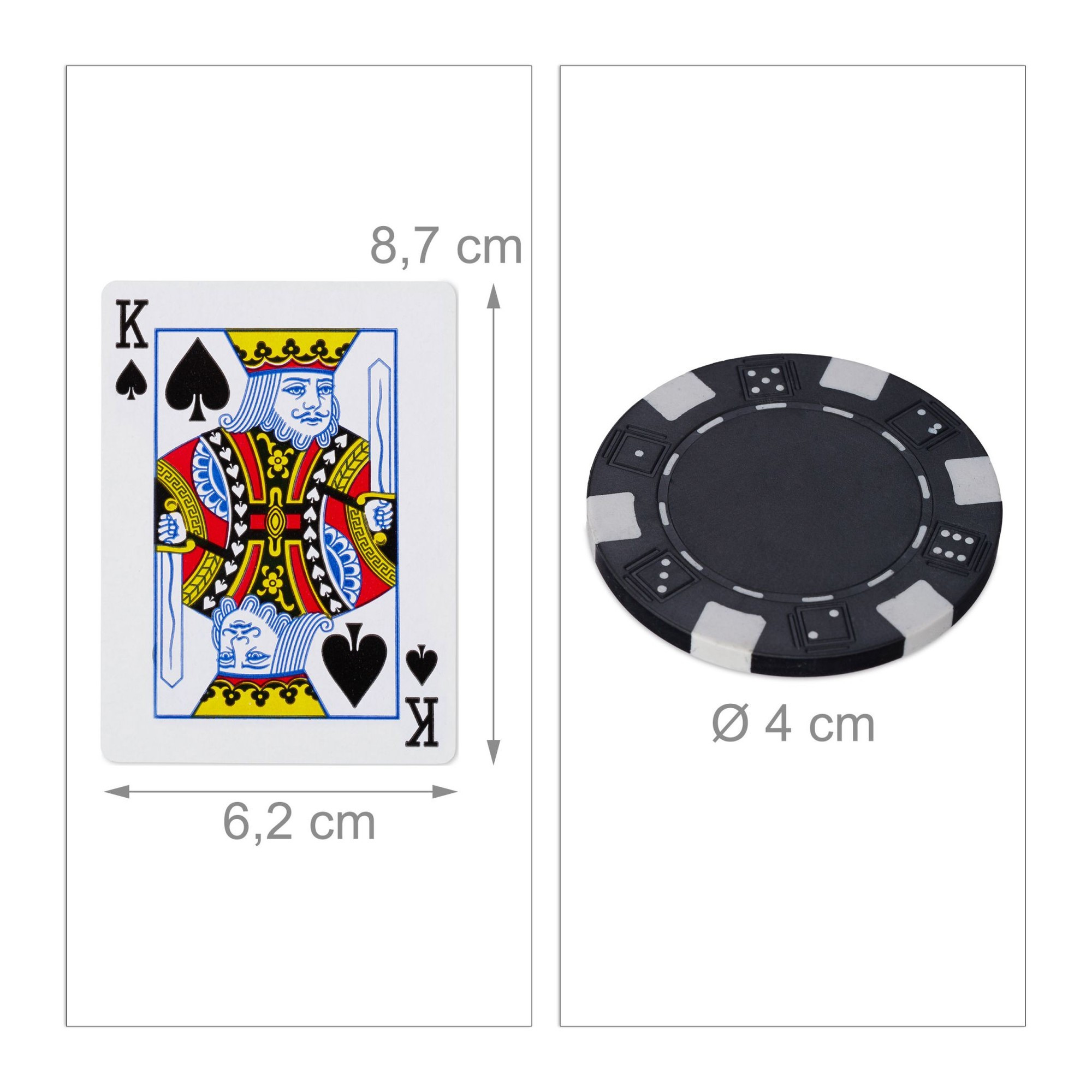 Pokertasche mit 300 Chips