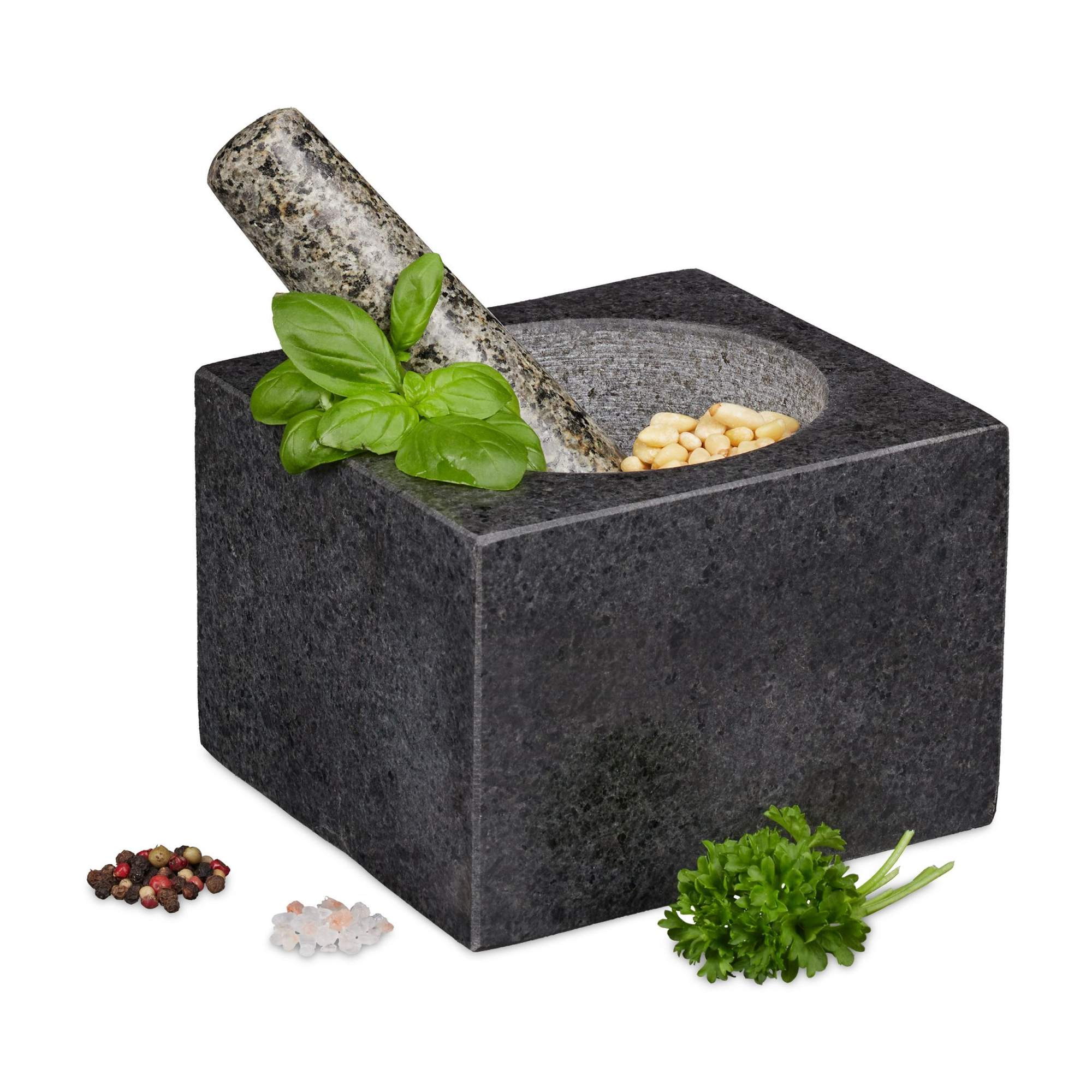 Mörtel Granit mit Schlag