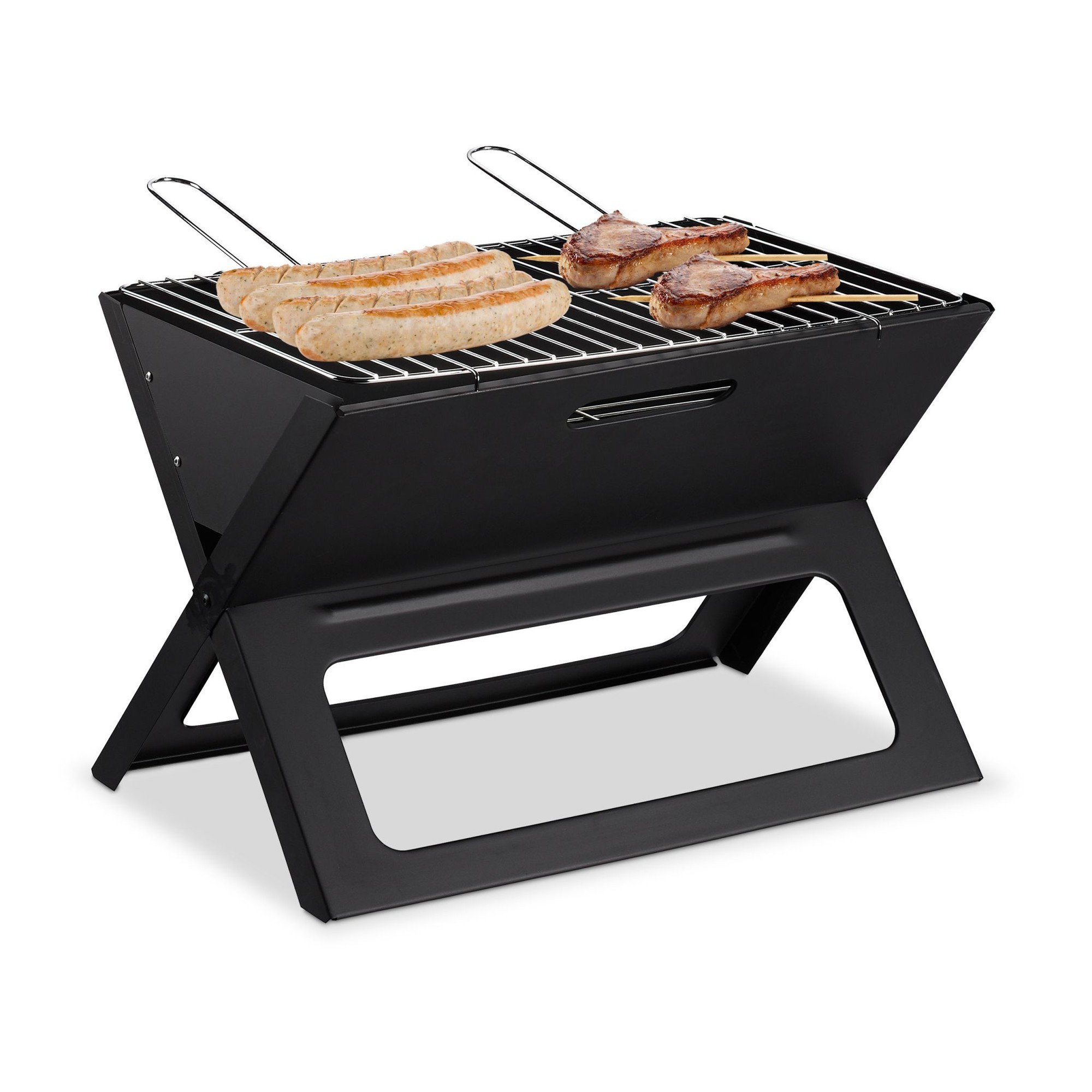 Parrilla plegable