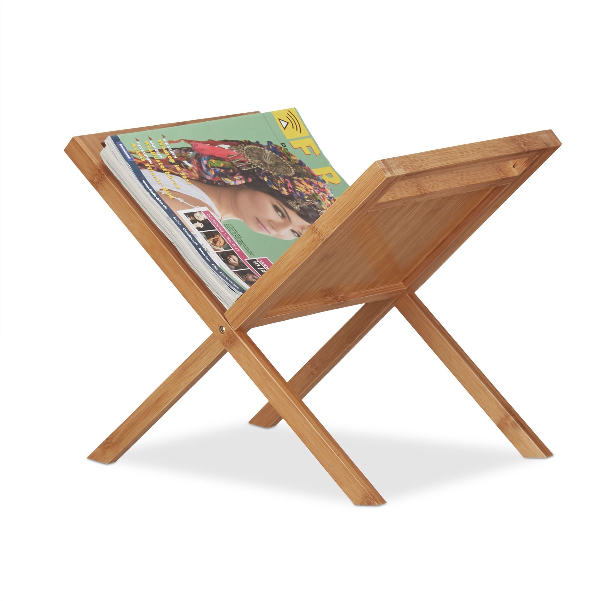 Krantenstandaard van bamboe