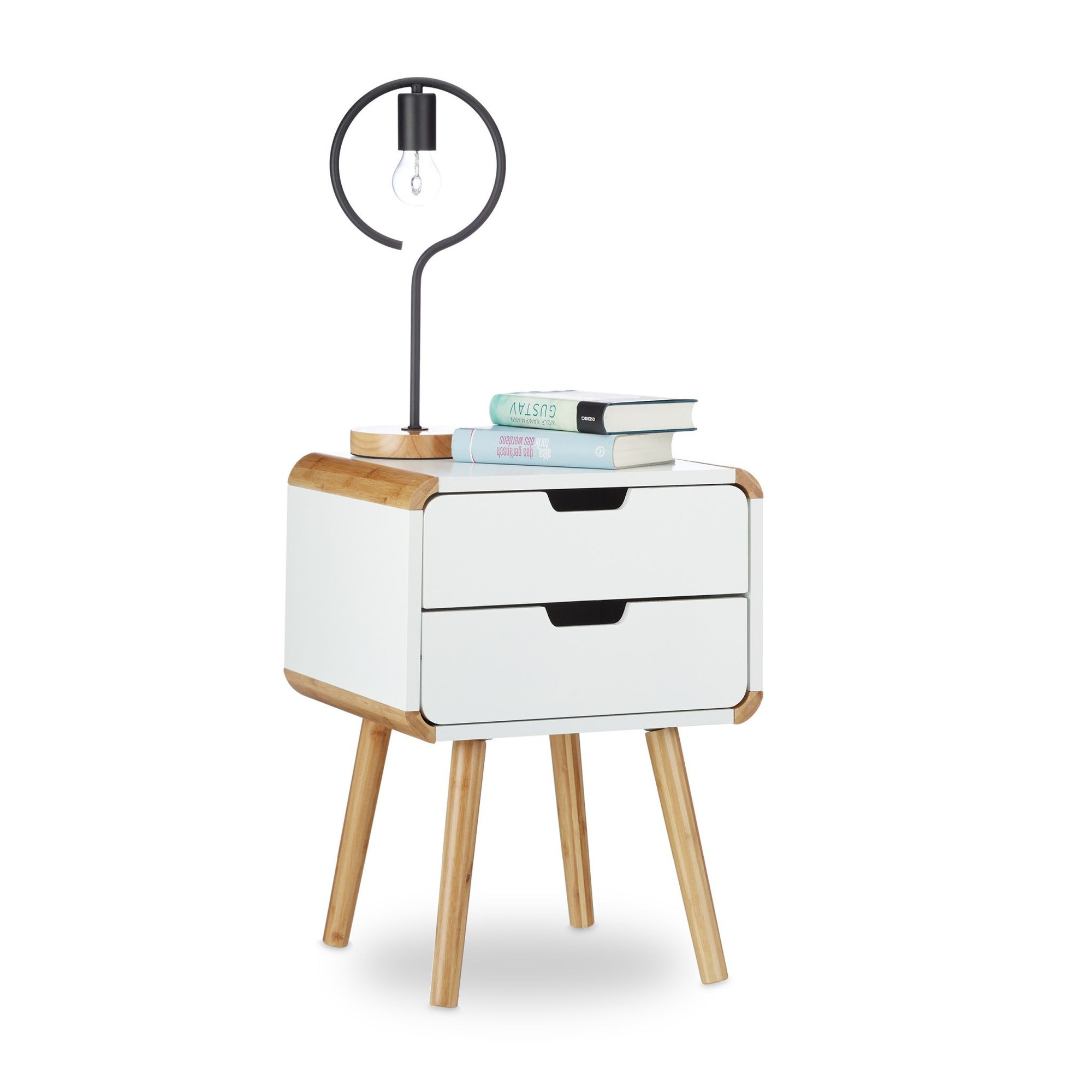 Bedside table with 2 drawers