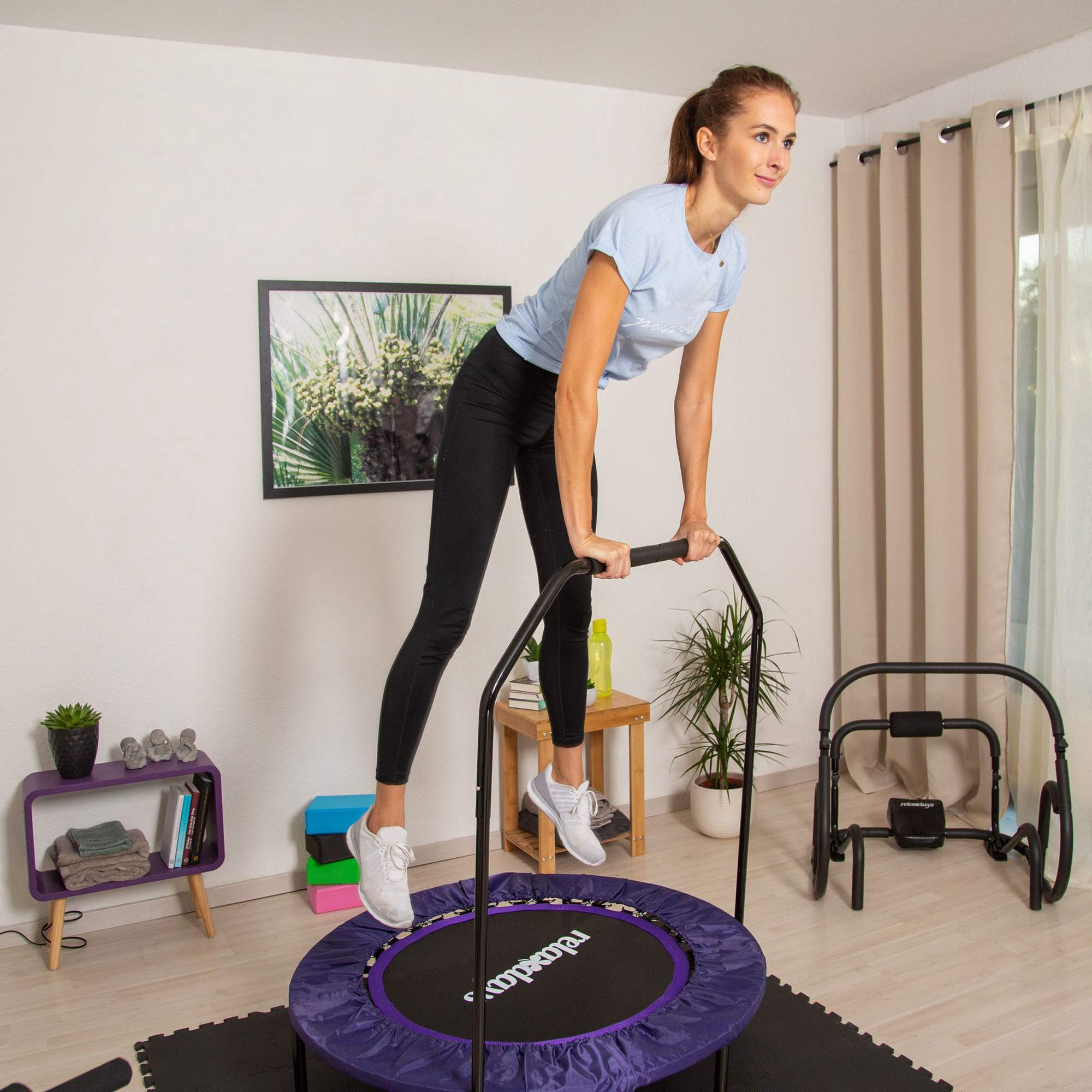 Faltbares Trampolin mit Griff