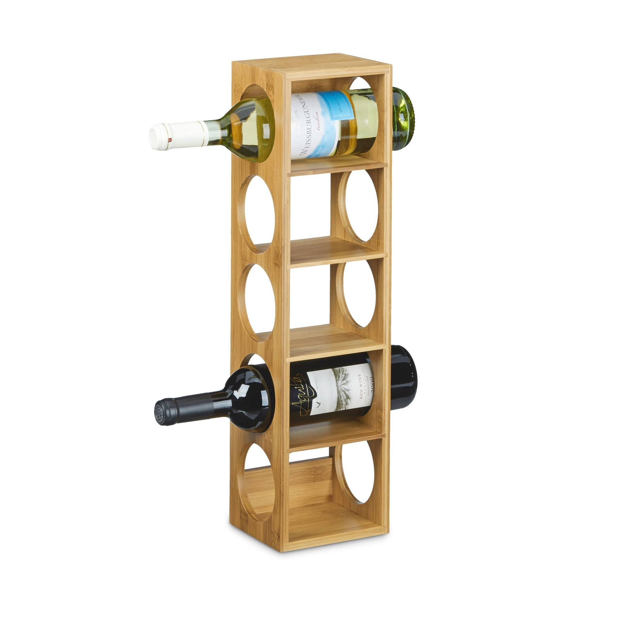 Porta-vinhos de bambu