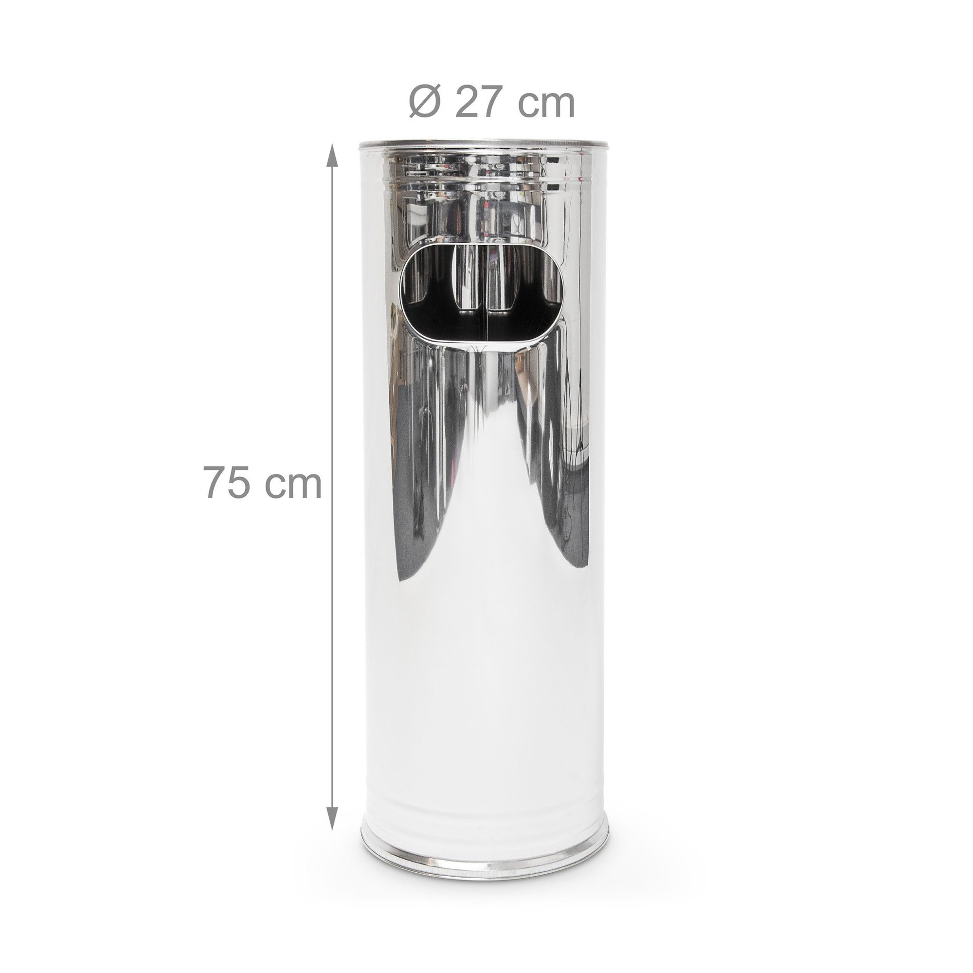 Standing ashtray outdoors 75 cm