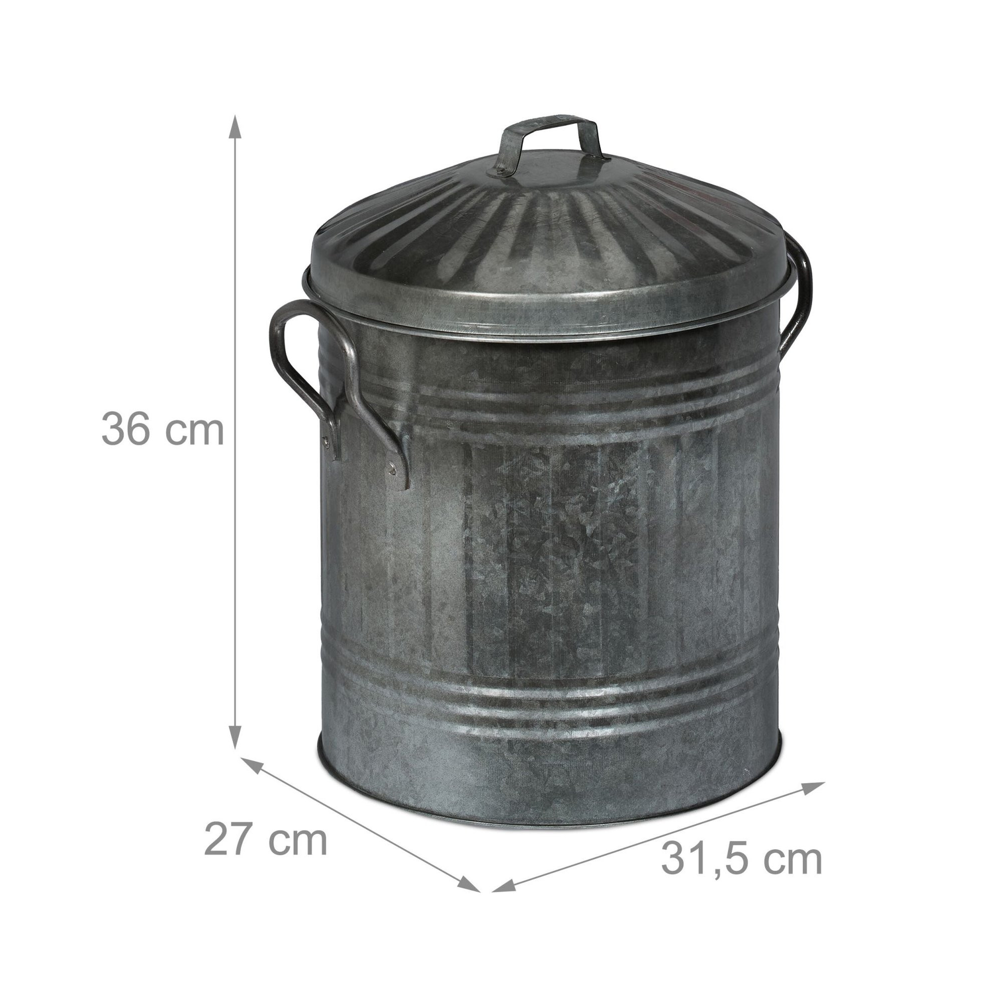 Cendrier avec couvercle 10 l