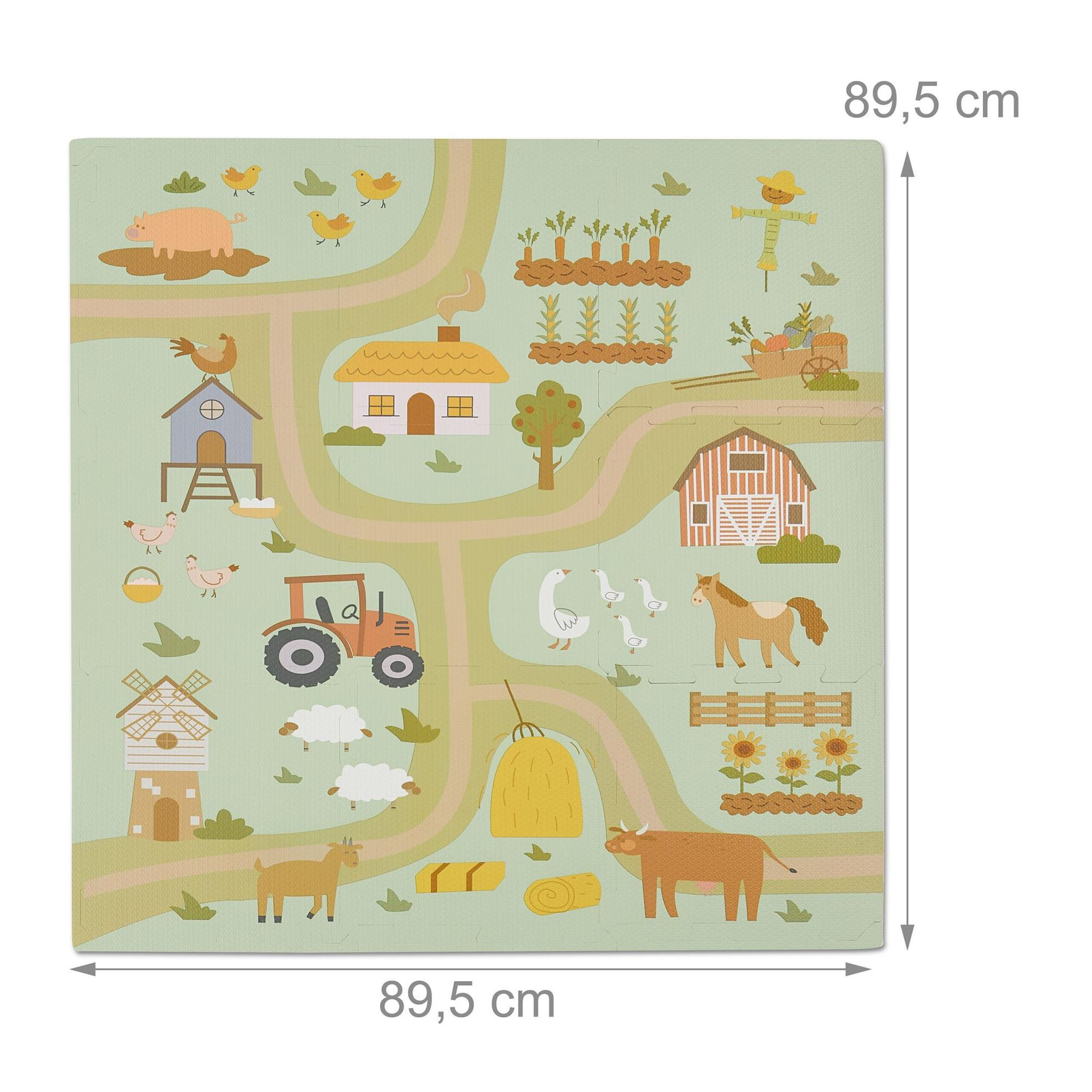 Puzzlematte mit Bauernhaus