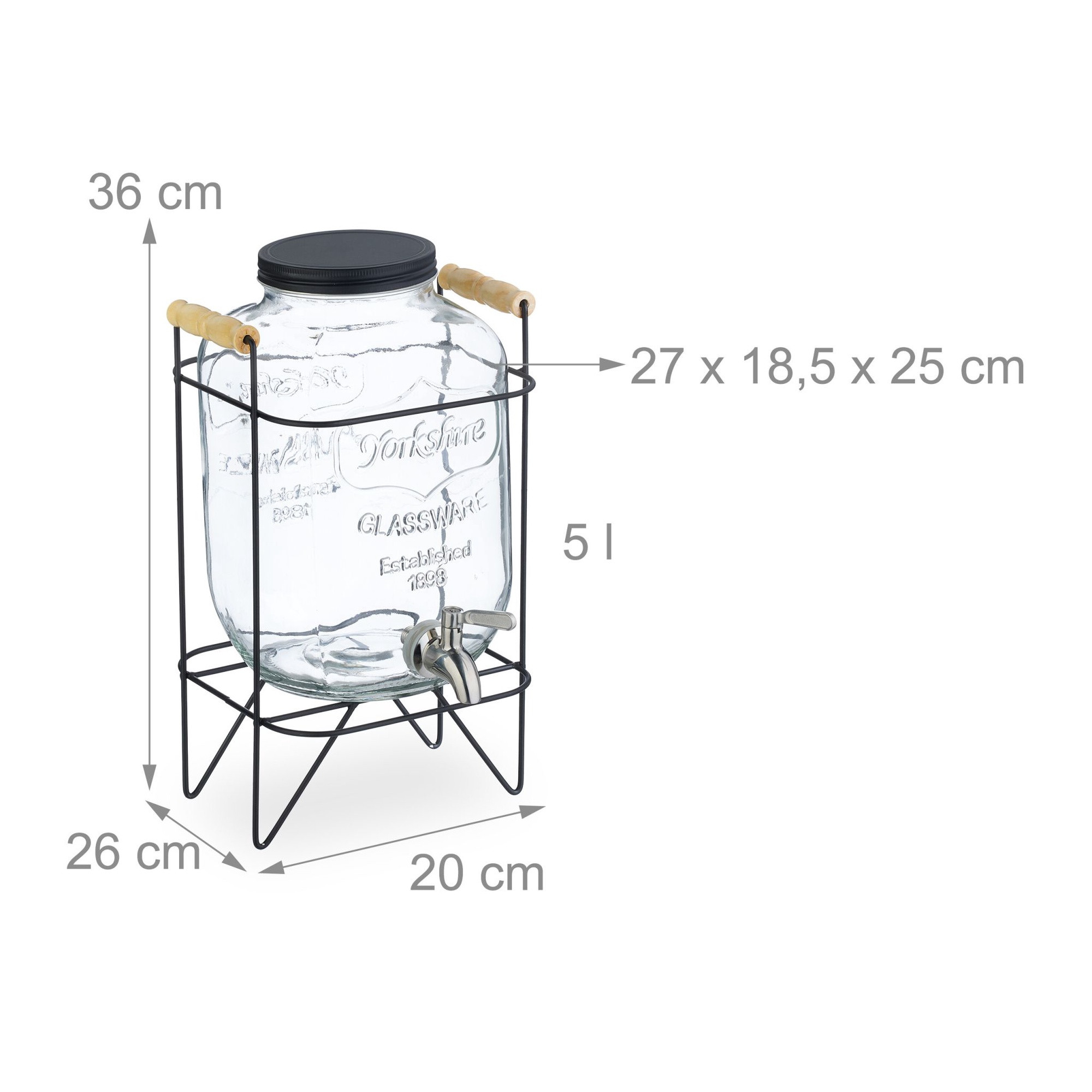 Distributore di bevande con supporto 5 L