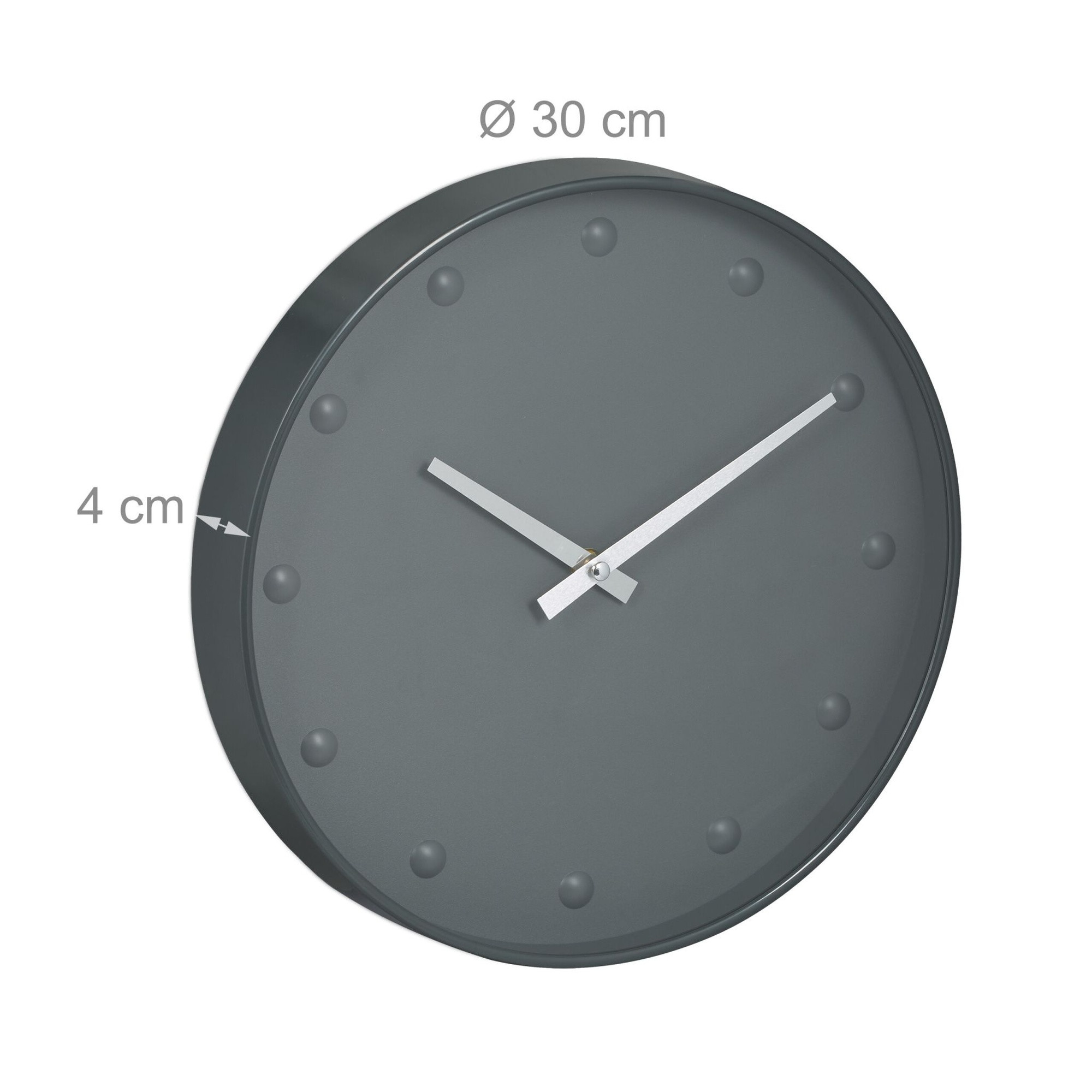 Horloge murale grise