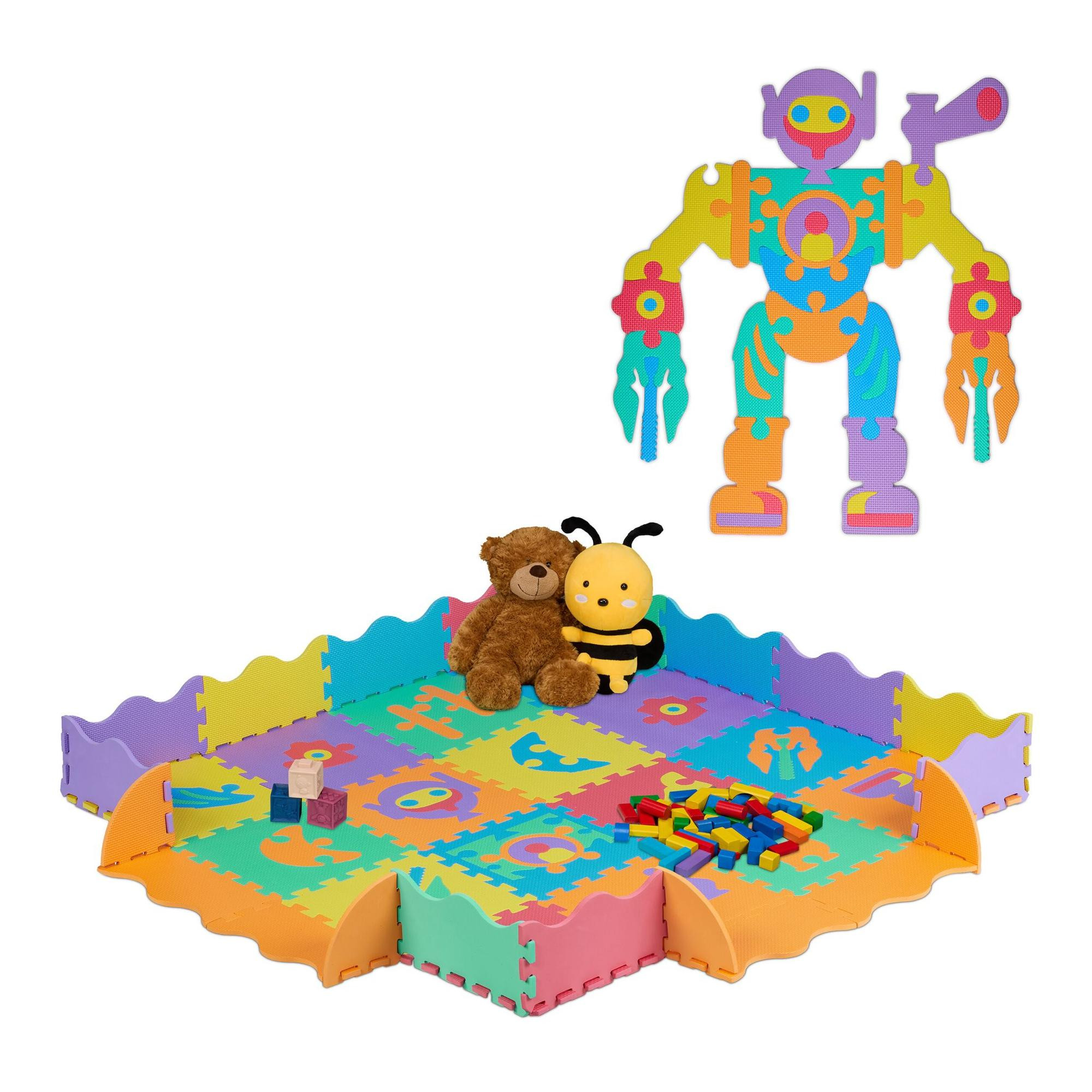Puzzlematte Roboterteile