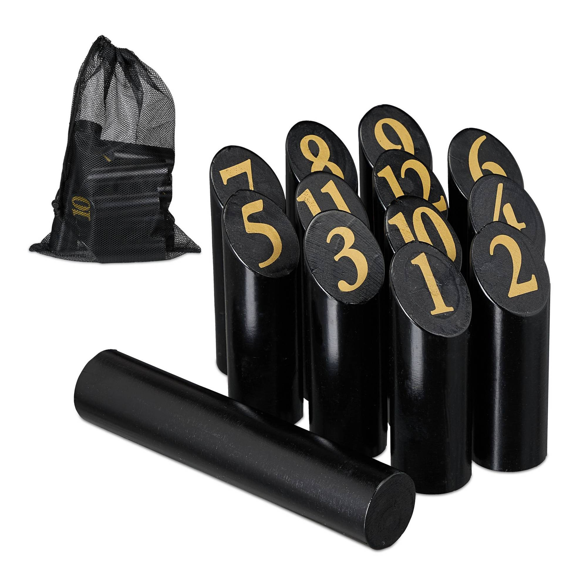 Jogo Black Kubb com bolsa