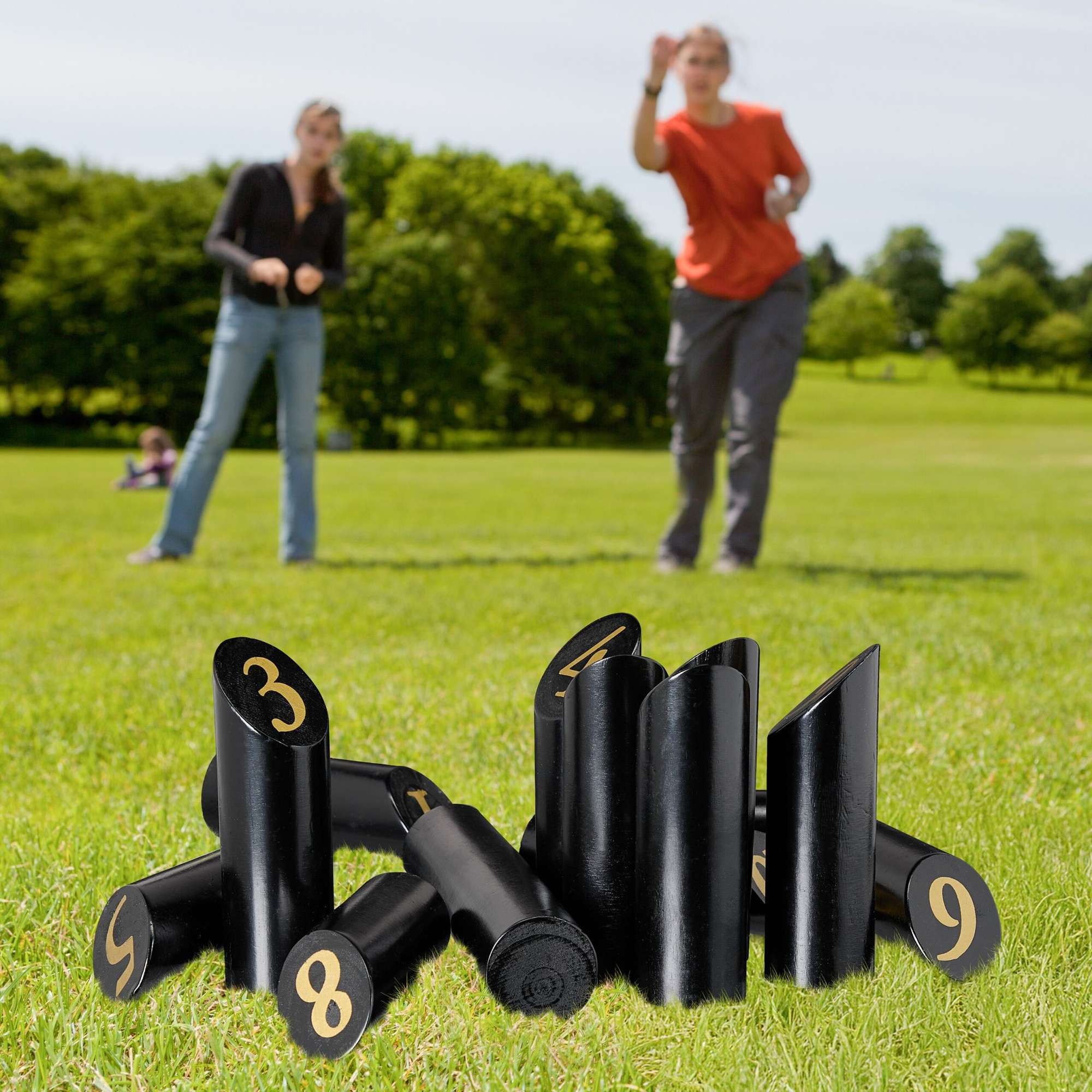 Jogo Black Kubb com bolsa