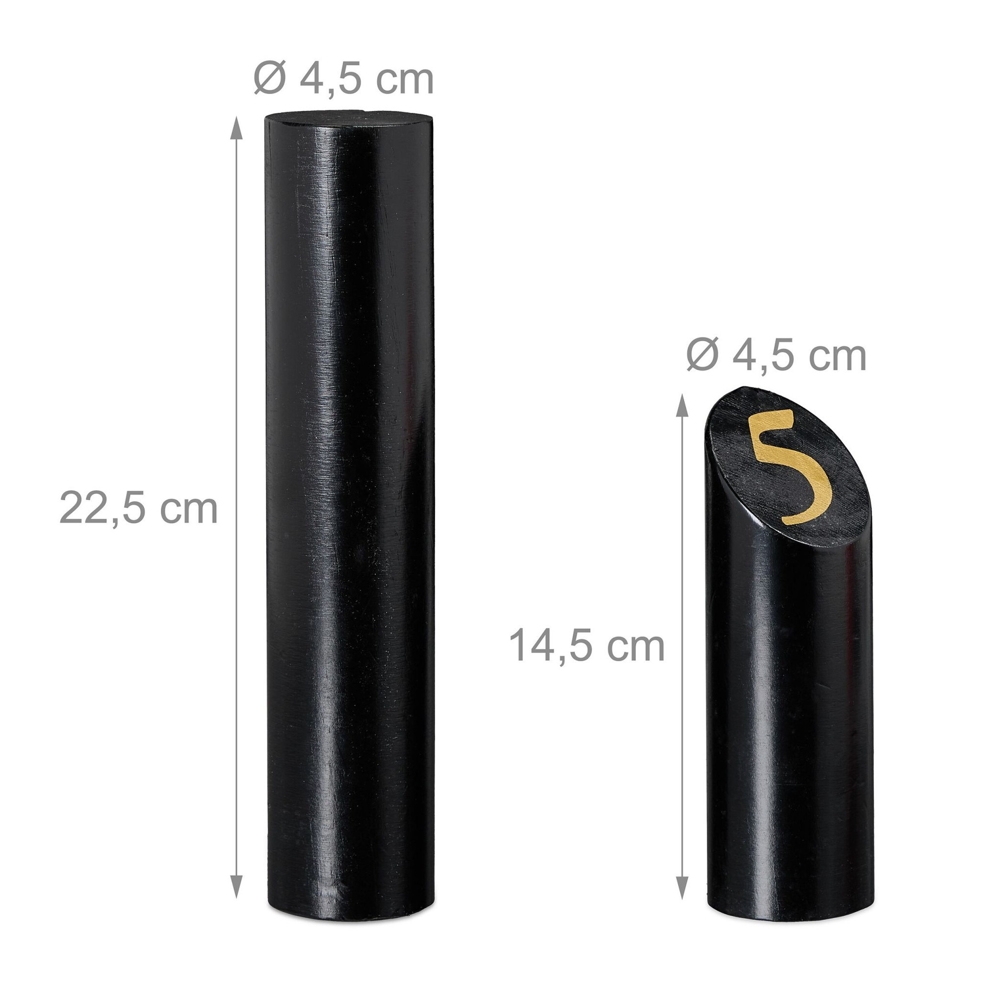 Jogo Black Kubb com bolsa