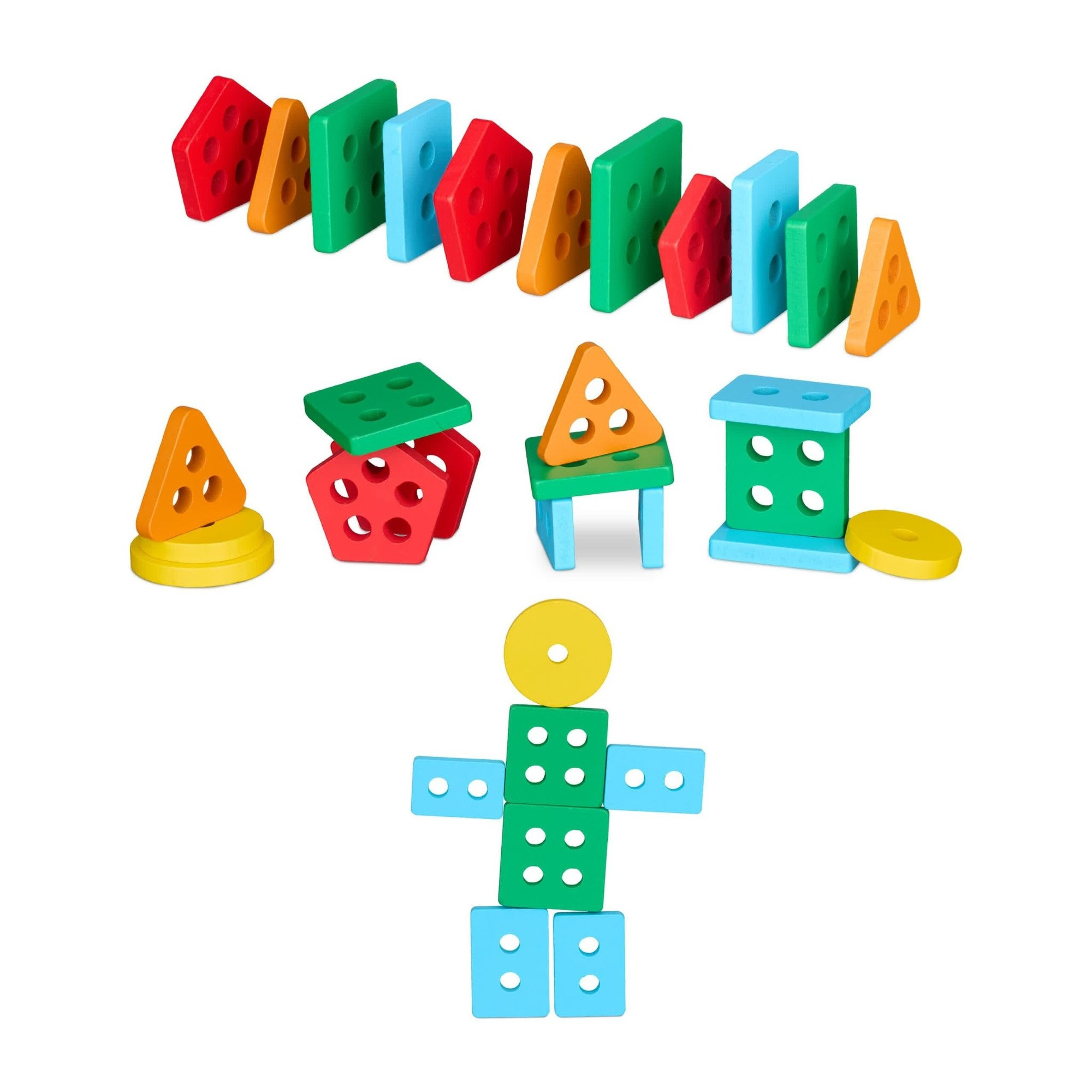 Classificando e empilhando brinquedos