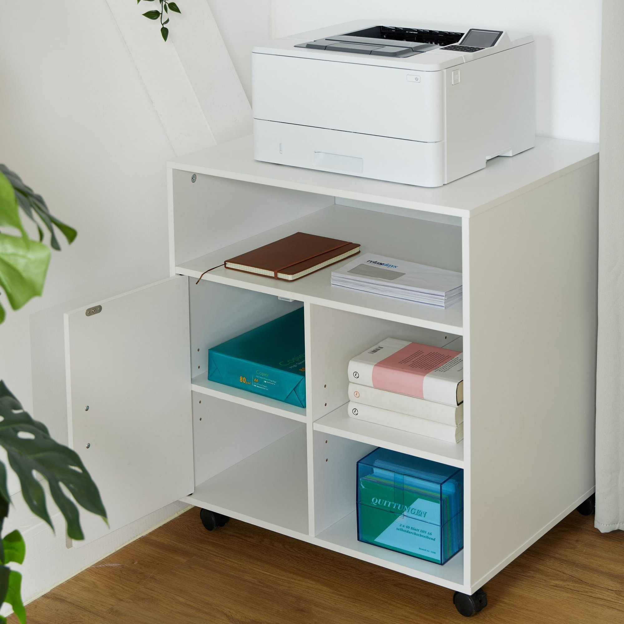 Rolcontainer met 5 compartimenten