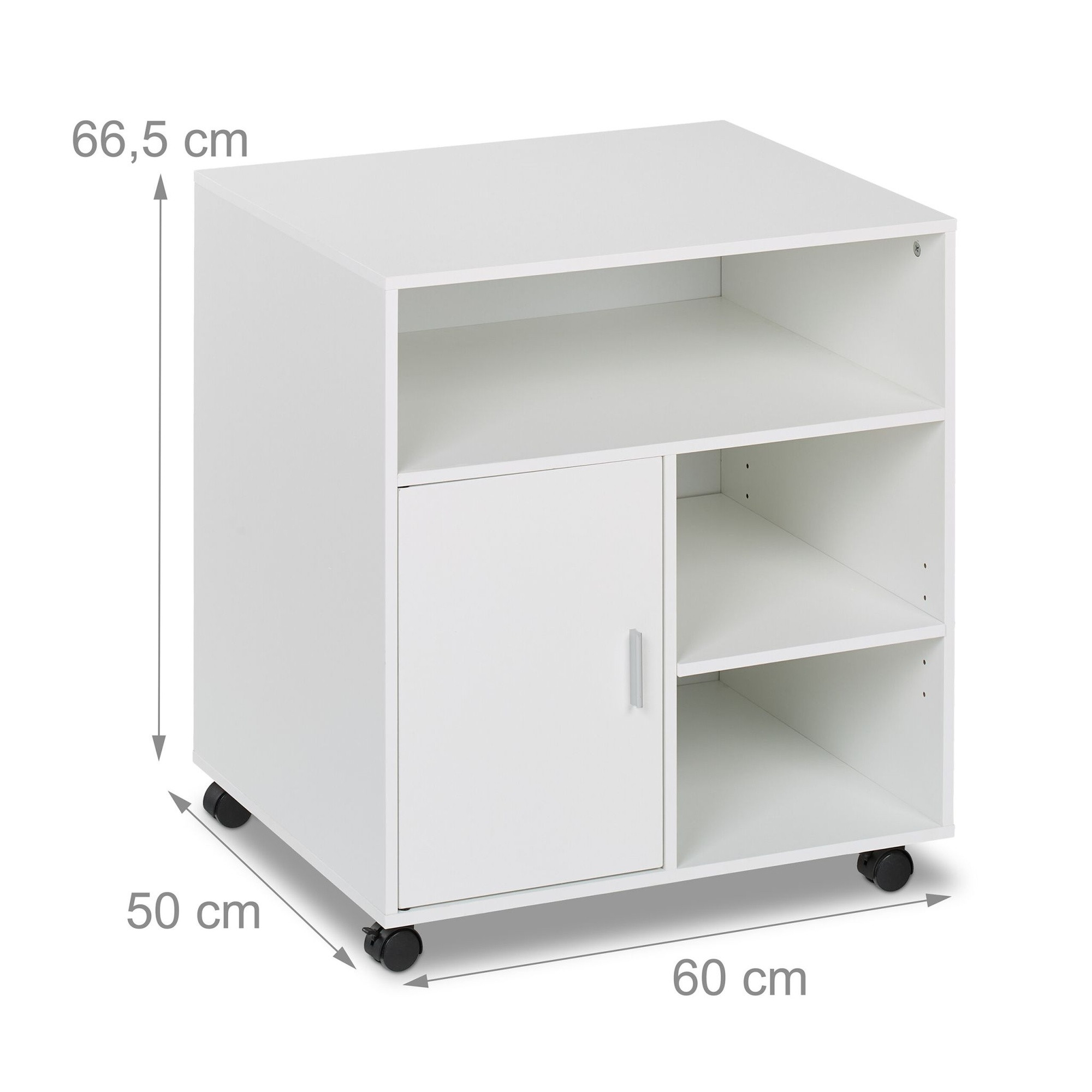 Rolcontainer met 5 compartimenten