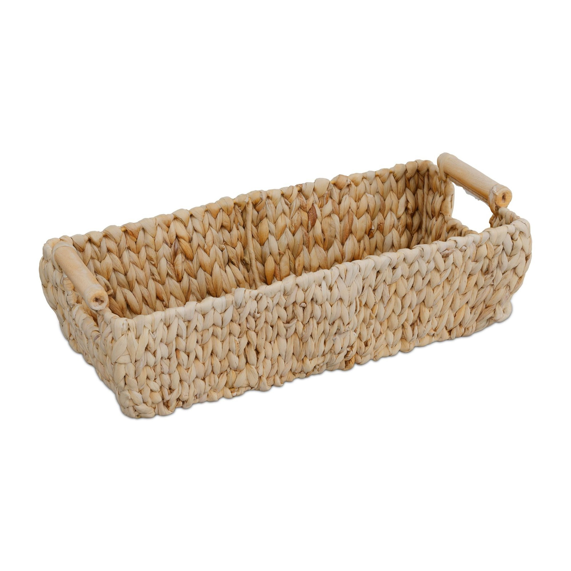 Panier de rangement en jacinthe d'eau