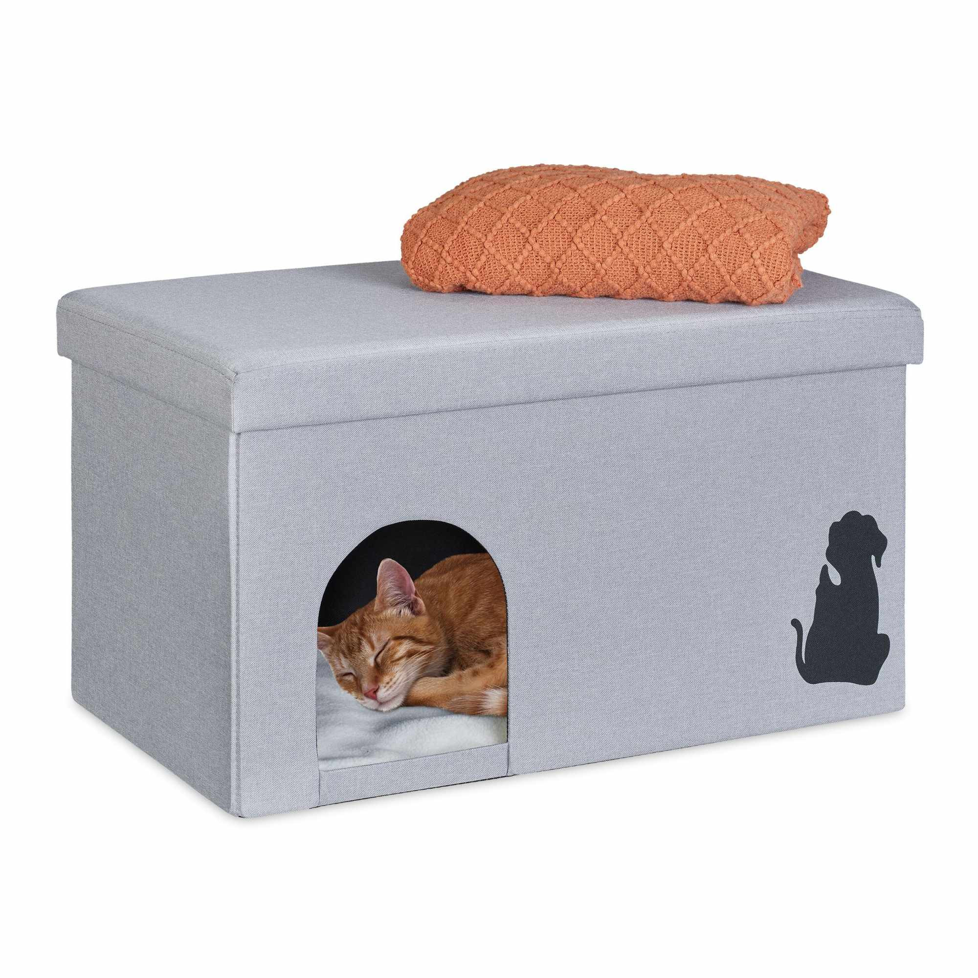 Caverna para gatos com tampa