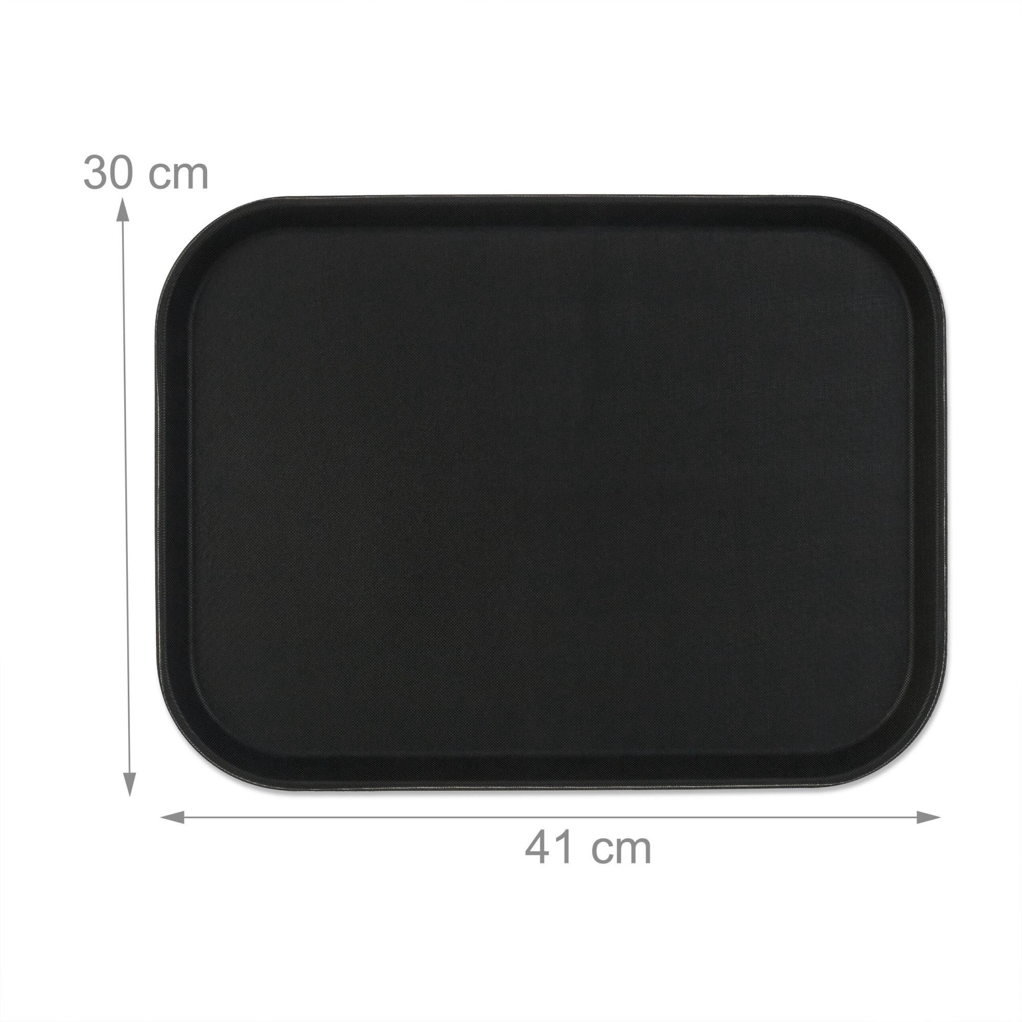 Serviertablett 6er-Pack schwarz