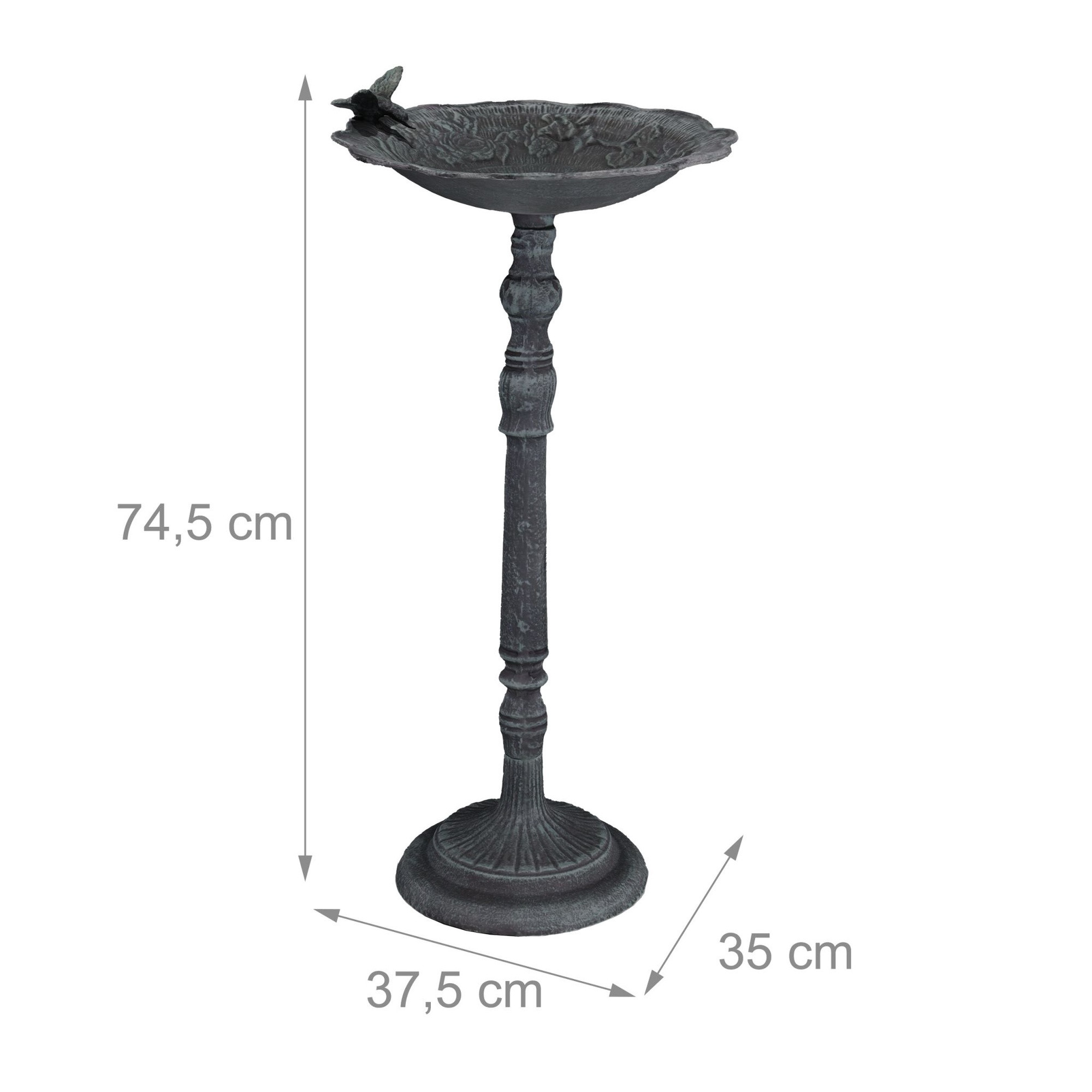 Cast iron bird bath