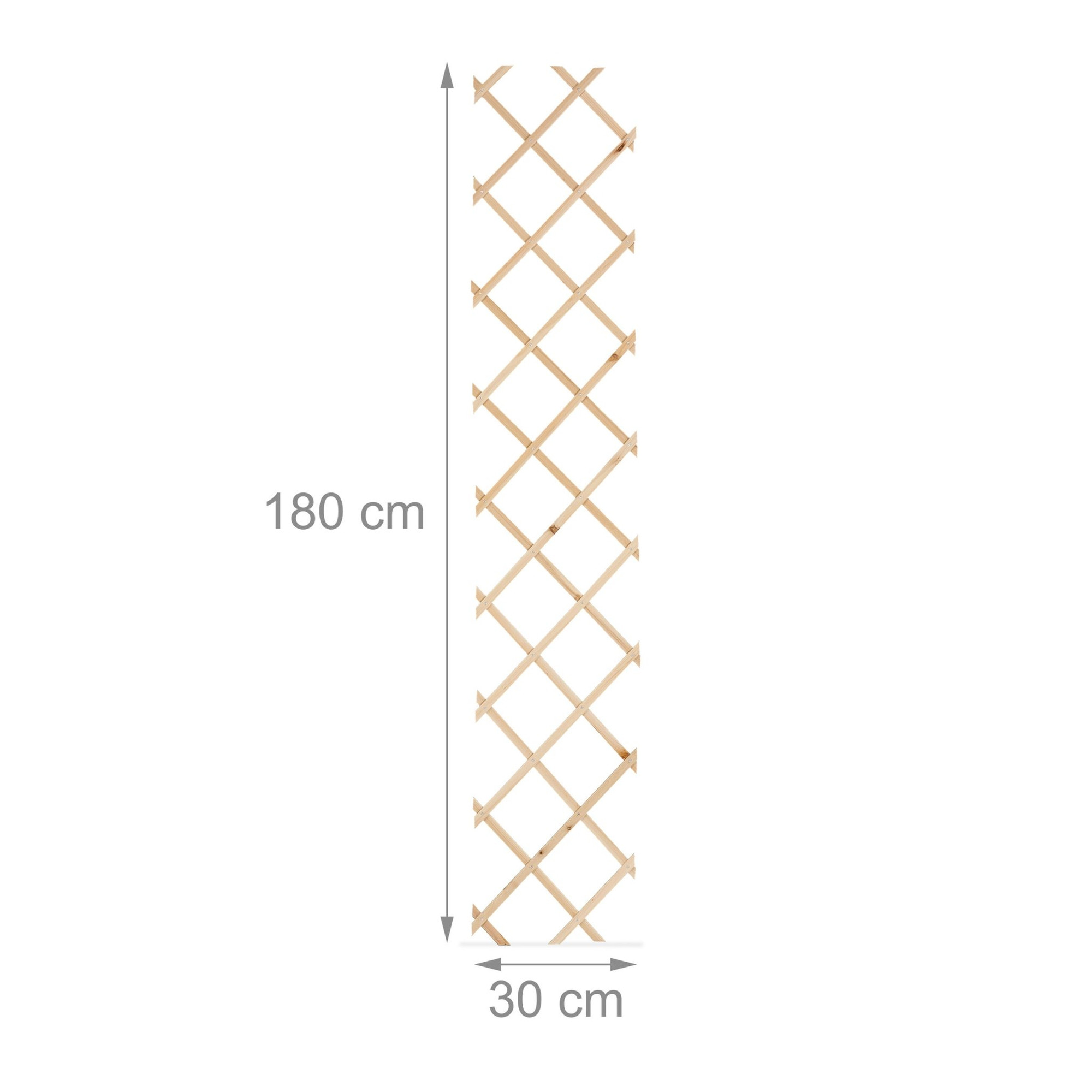 Uitschuifbaar trellis van hout, set van 3