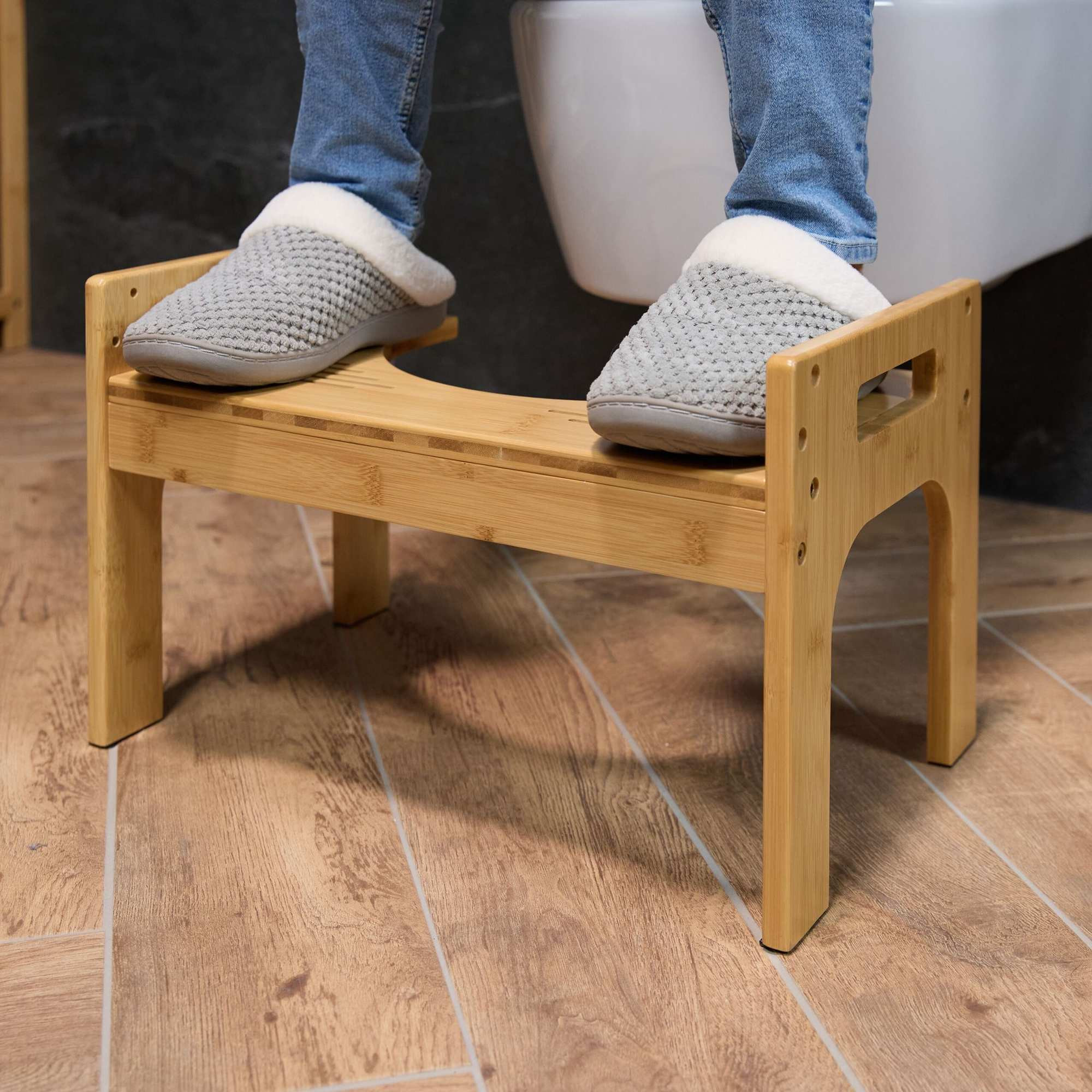 Toilettensitz aus Bambus