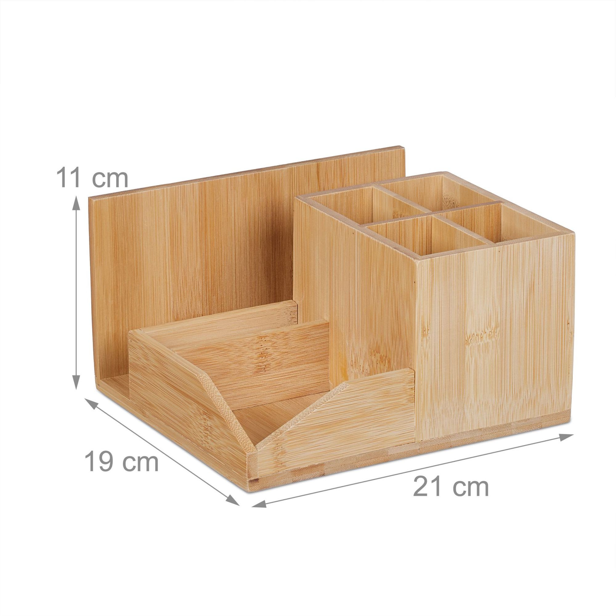 Desk organization in bamboo