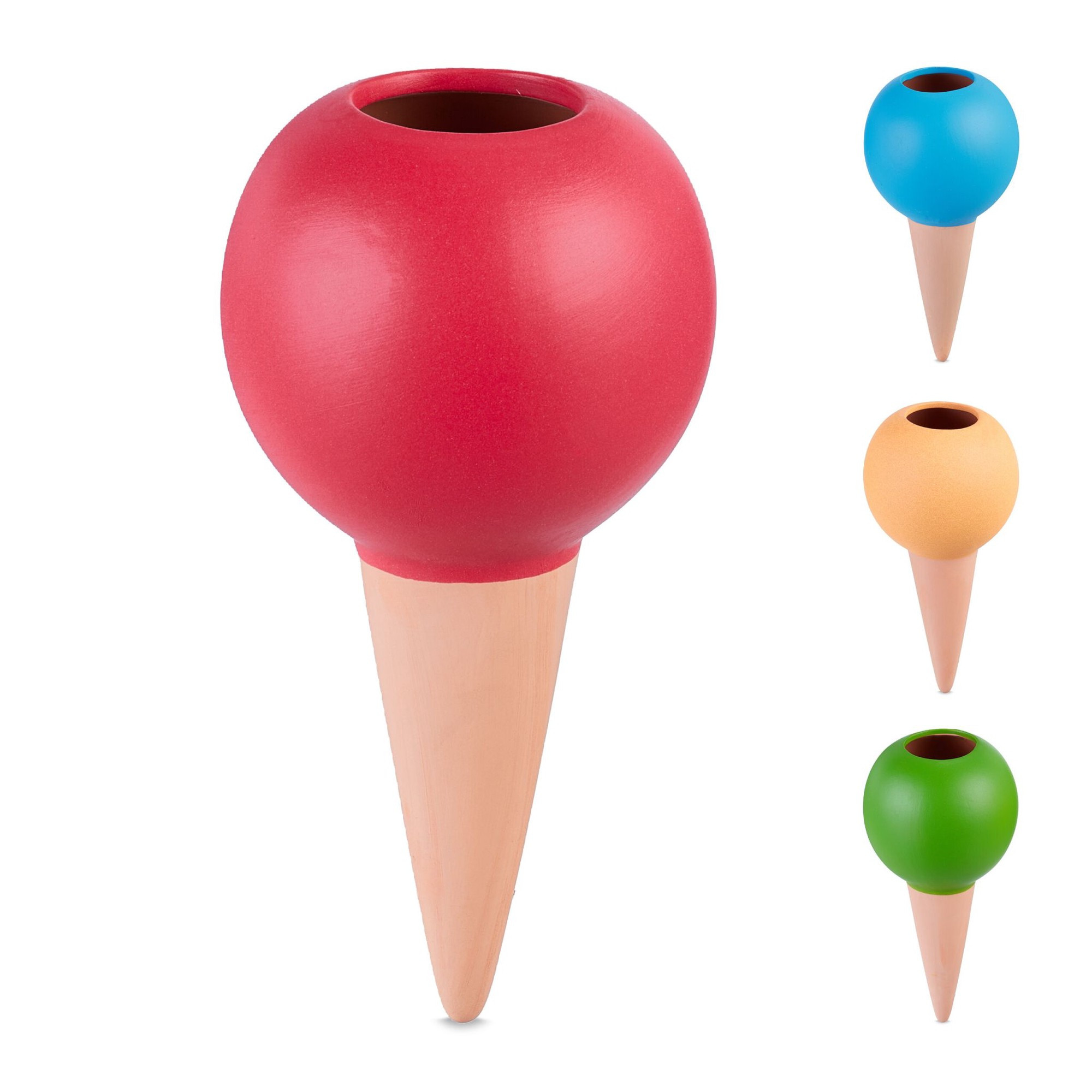 Conjunto de 4 cones de argila
