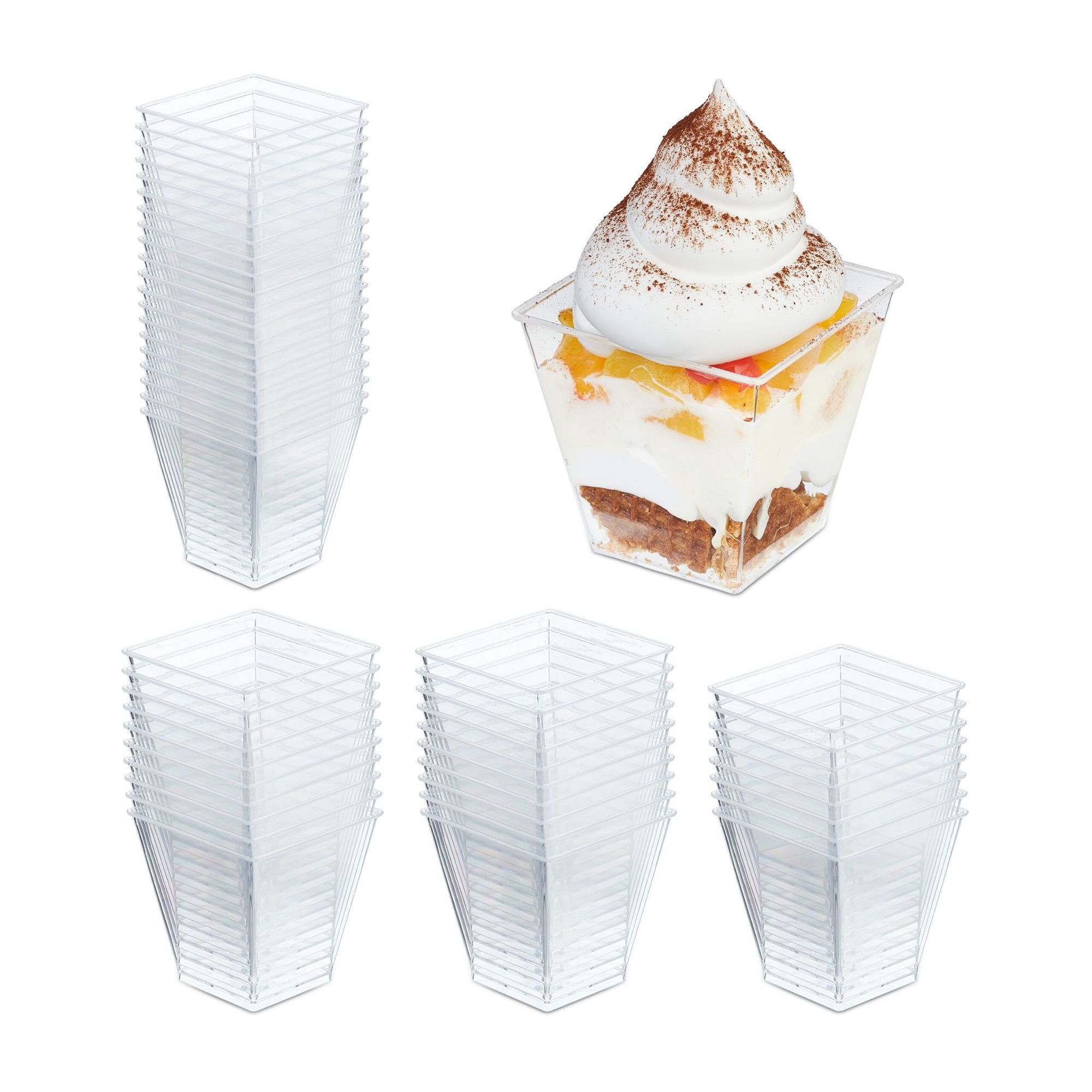 Cuencos de postre, 50 uds.