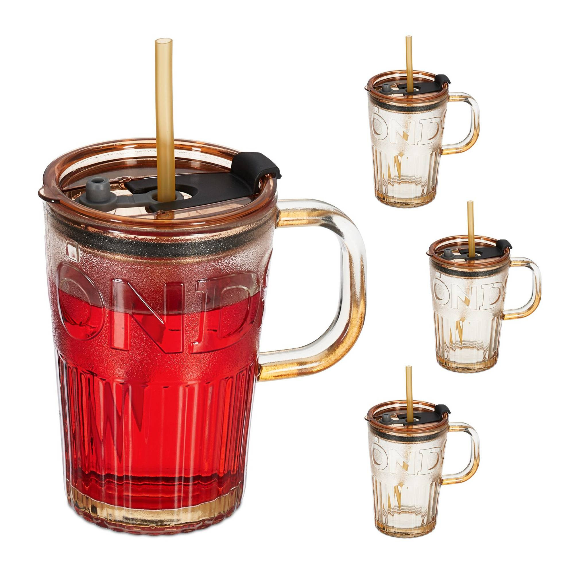 Set di 4 bicchieri con manici